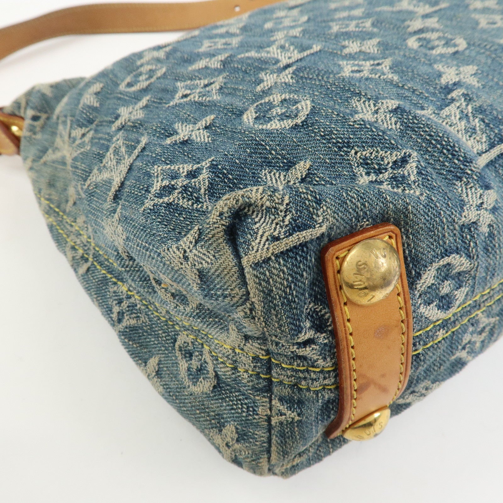 Louis Vuitton Monogram Denim Baggy PM 2Way Bag Shoulder Bag M95049