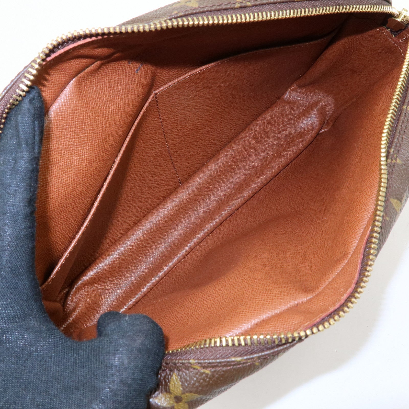 Louis Vuitton Monogram Compiegne 28 Pouch Clutch Bag Brown M51845