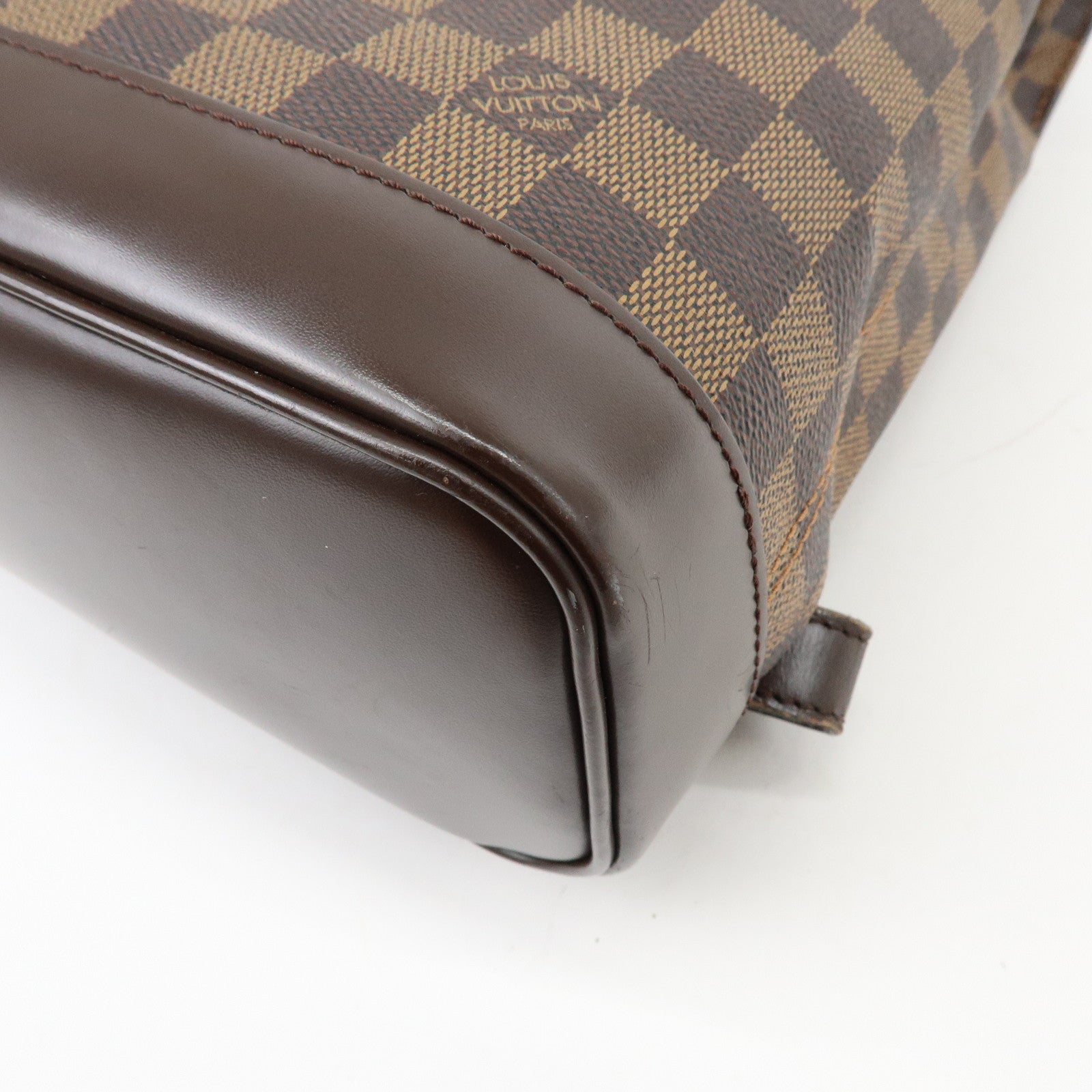 Louis Vuitton Damier Ebene Soho Backpack Rucksack Brown N51132