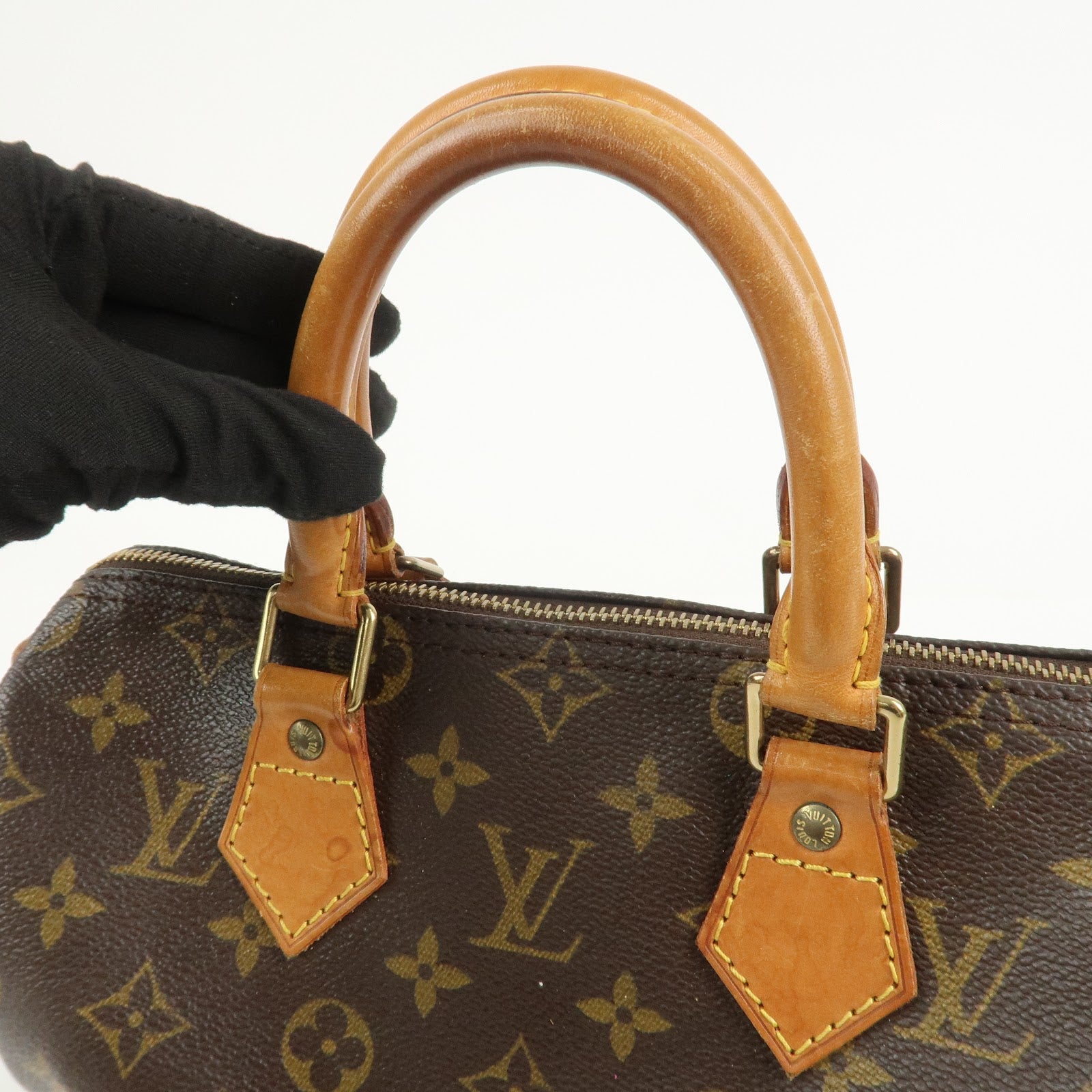 Louis Vuitton Monogram Speedy 25 Boston Bag Hand Bag Brown M41528