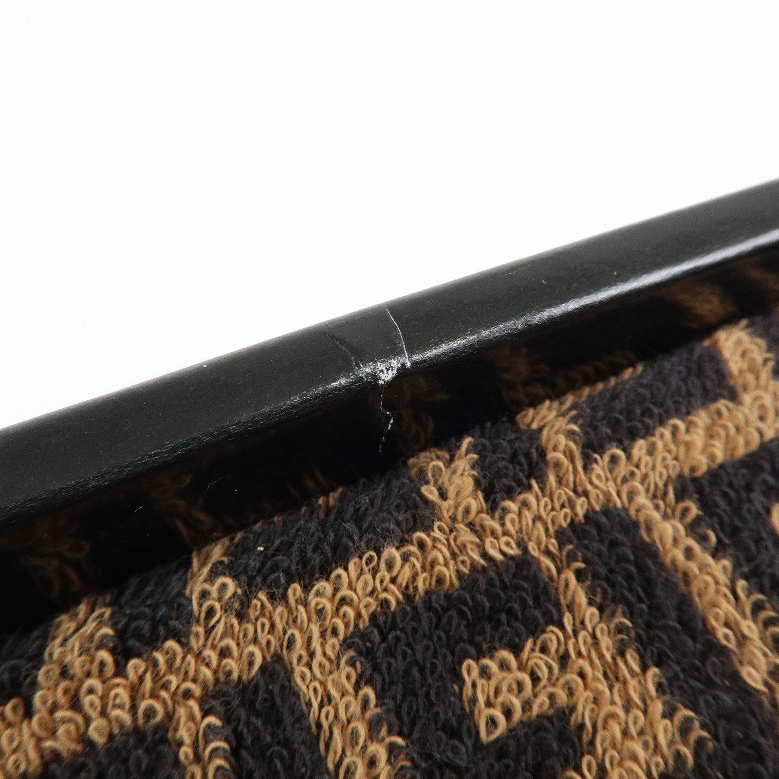 FENDI Zucca Pile Terry Cloth Towel Set Black Brown