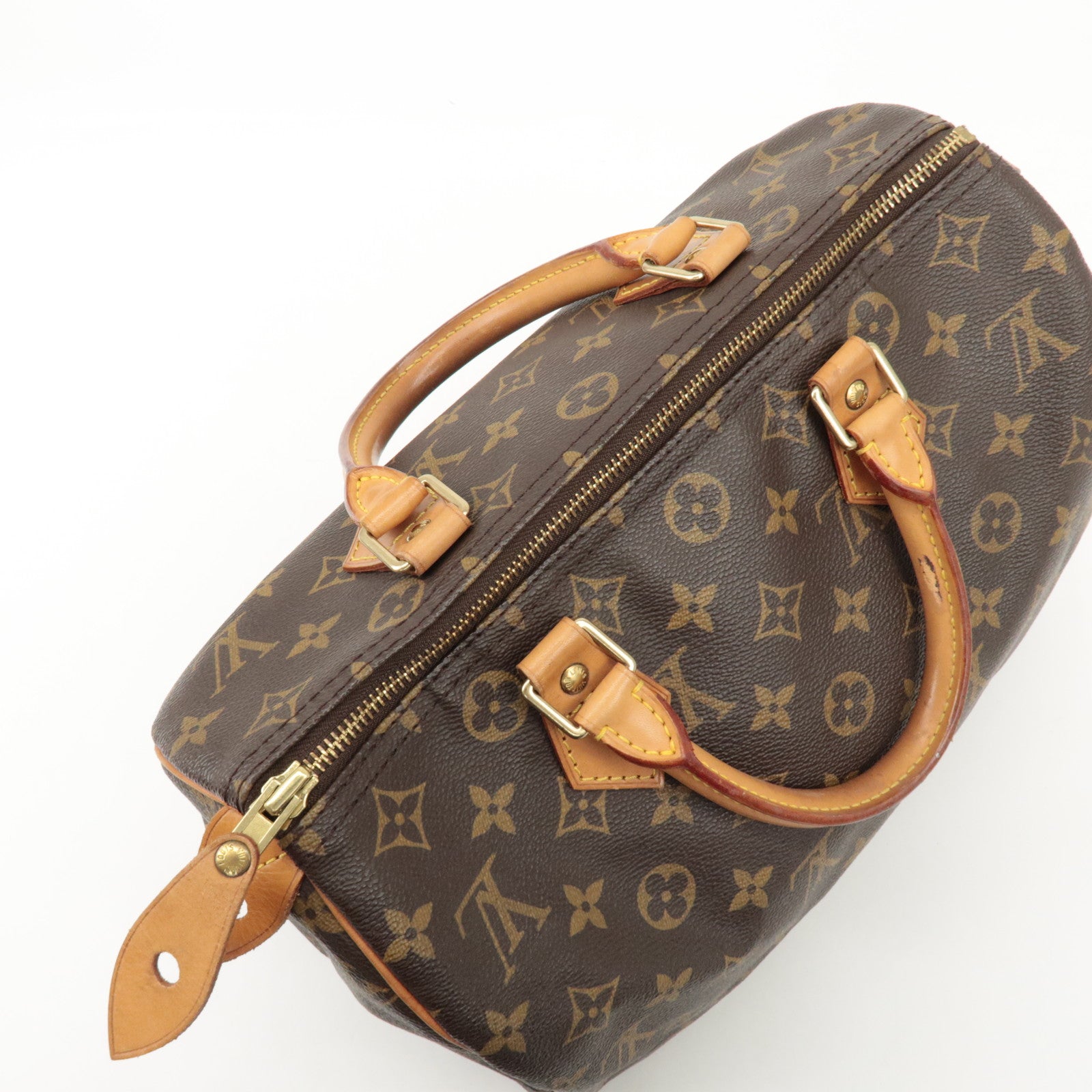 Louis Vuitton Monogram Speedy 30 Hand Bag Boston Bag M41526 Used