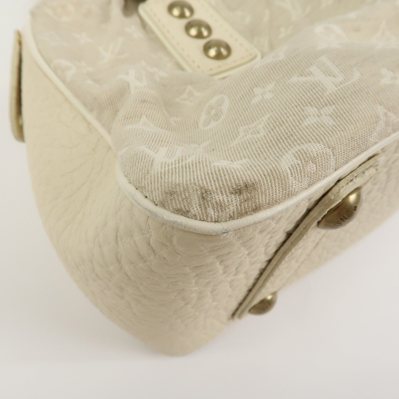 Louis Vuitton Monogram Mini Lin Trapeze PM Hand Bag Dune M40061