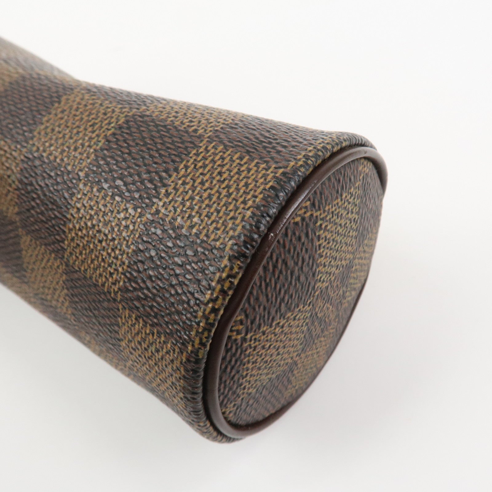 Louis Vuitton Damier Leather Mini Pouch for Papillon Bag Brown
