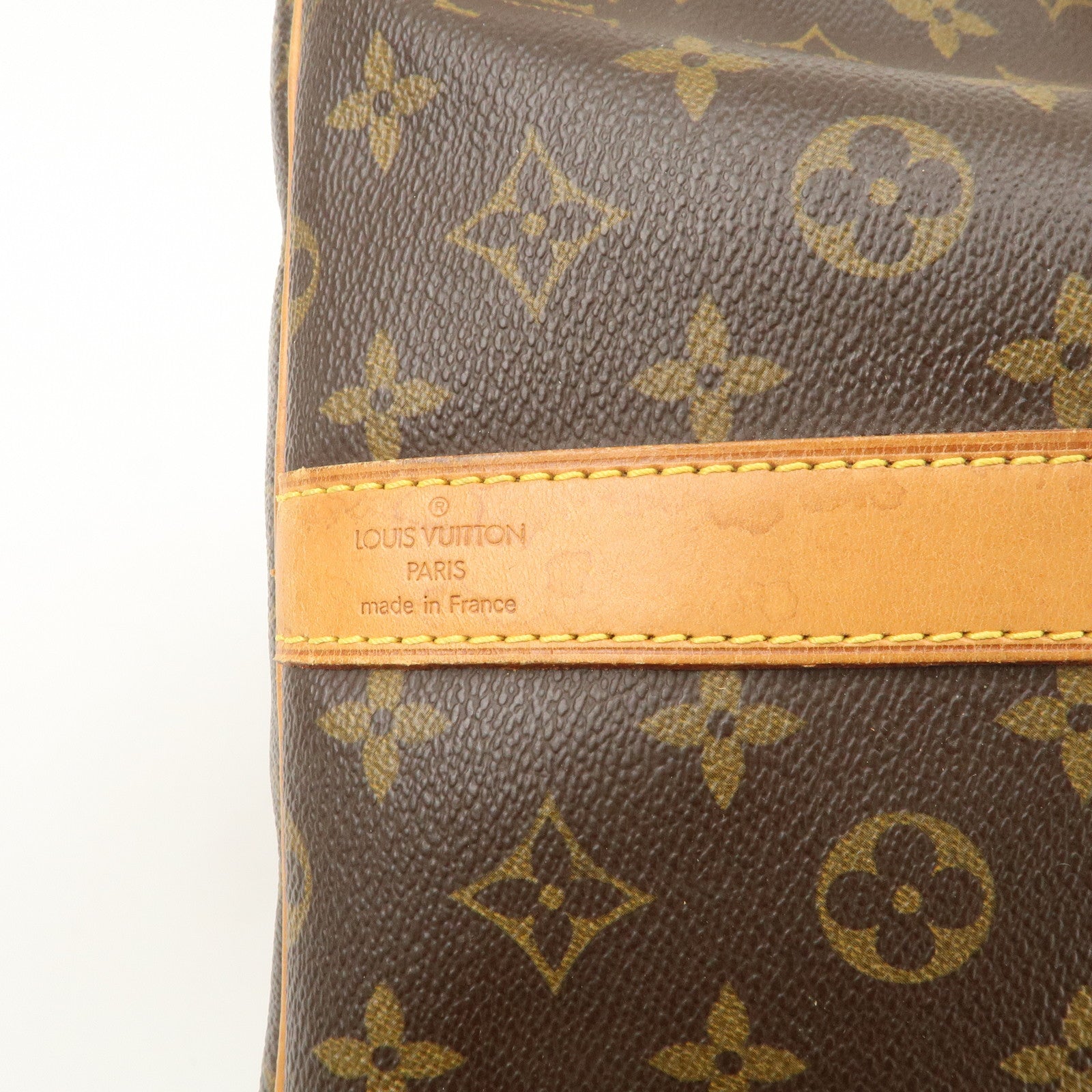 Louis Vuitton Keep All Bandouliere 55 Boston Bag Brown M56714 Used