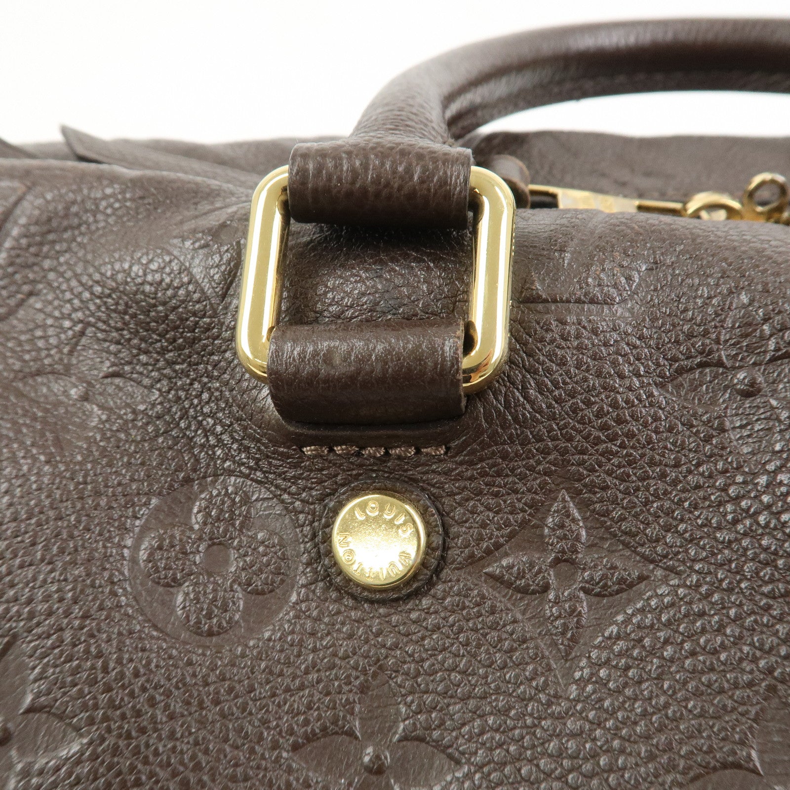 Louis Vuitton Monogram Empreinte Speedy 30 Bandouliere Terre M40751