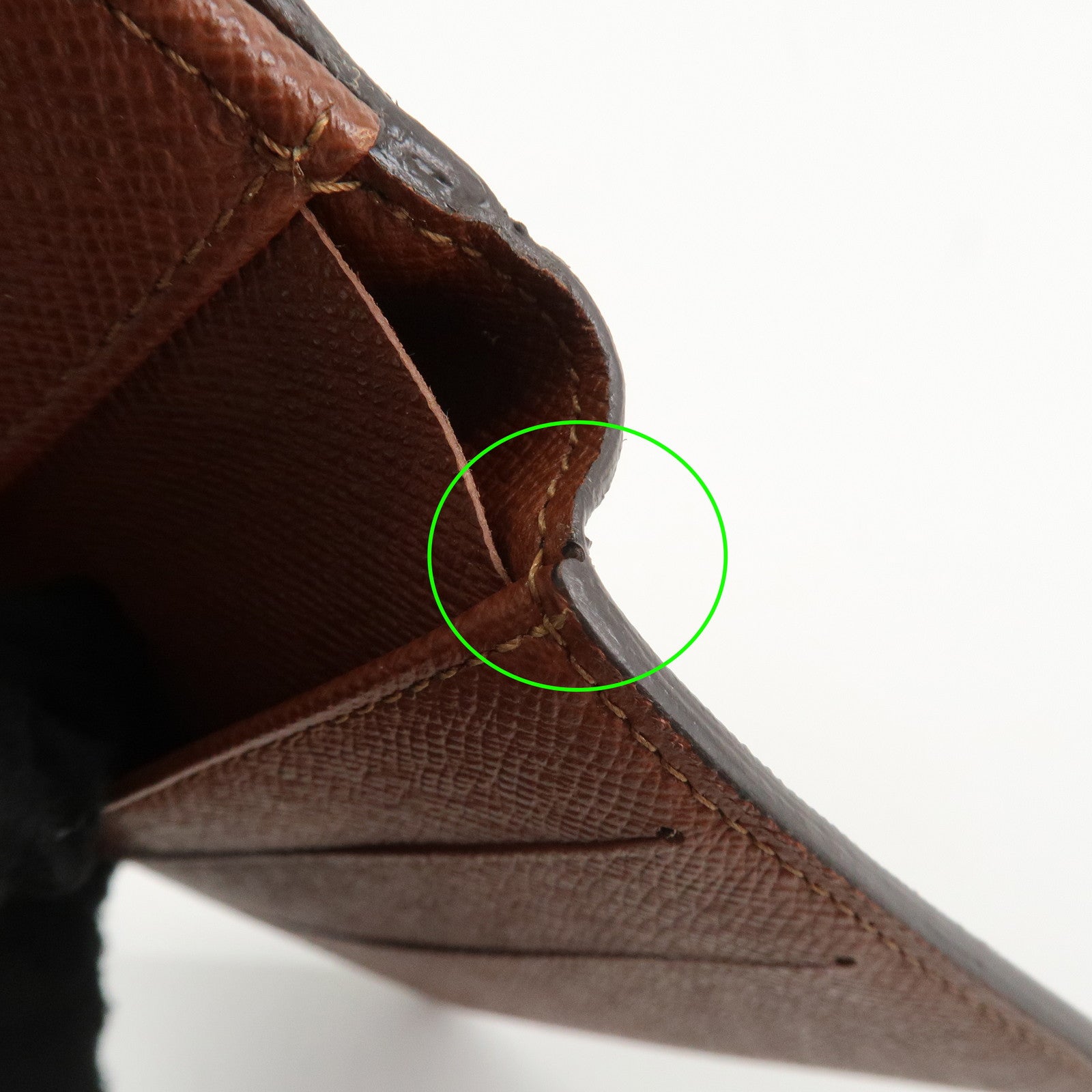 Louis Vuitton Monogram Porte Monnaie Billet Carte Credit Wallet M61652 Used