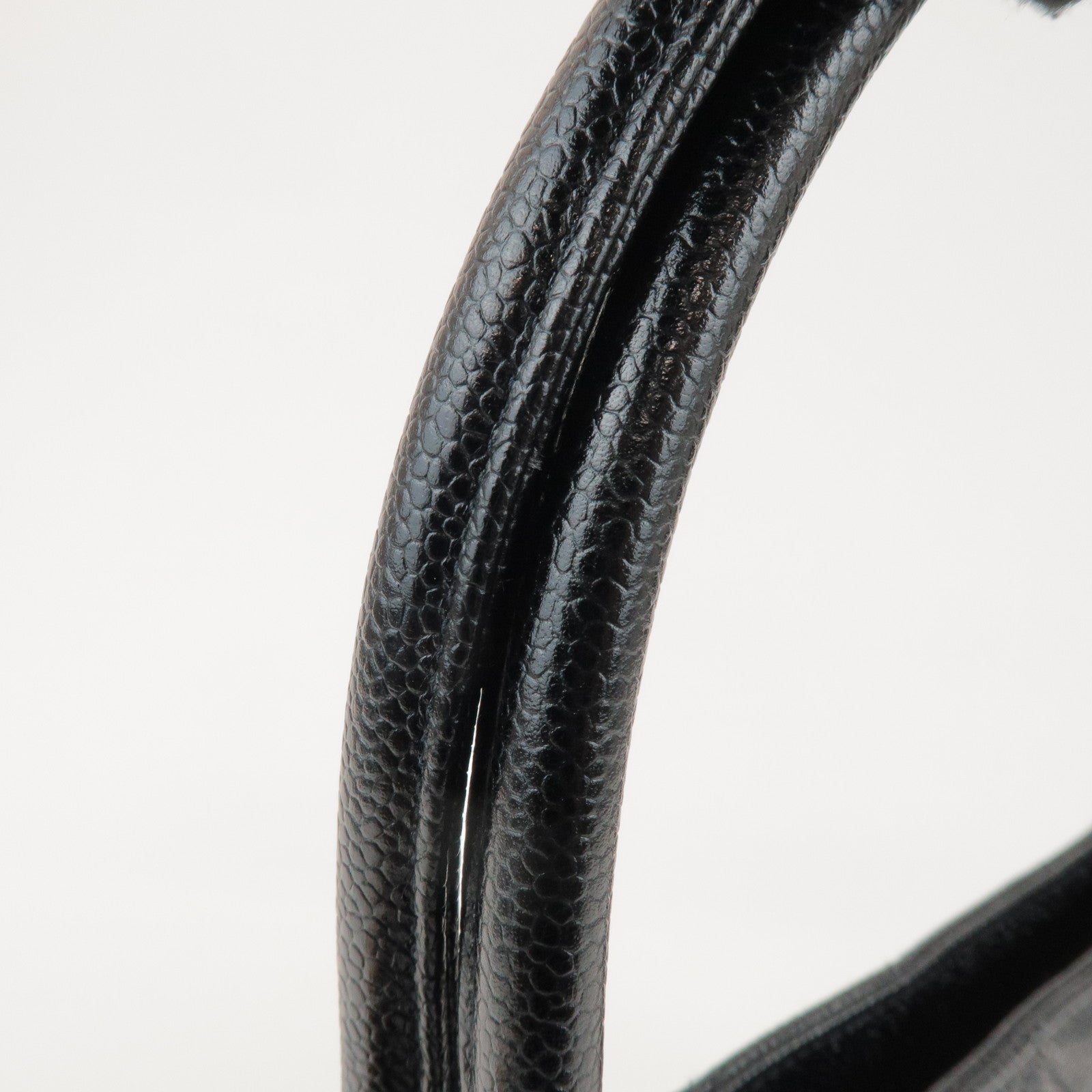 CHANEL Matelasse COCO Mark Caviarskin Medallion Tote Bag A01804