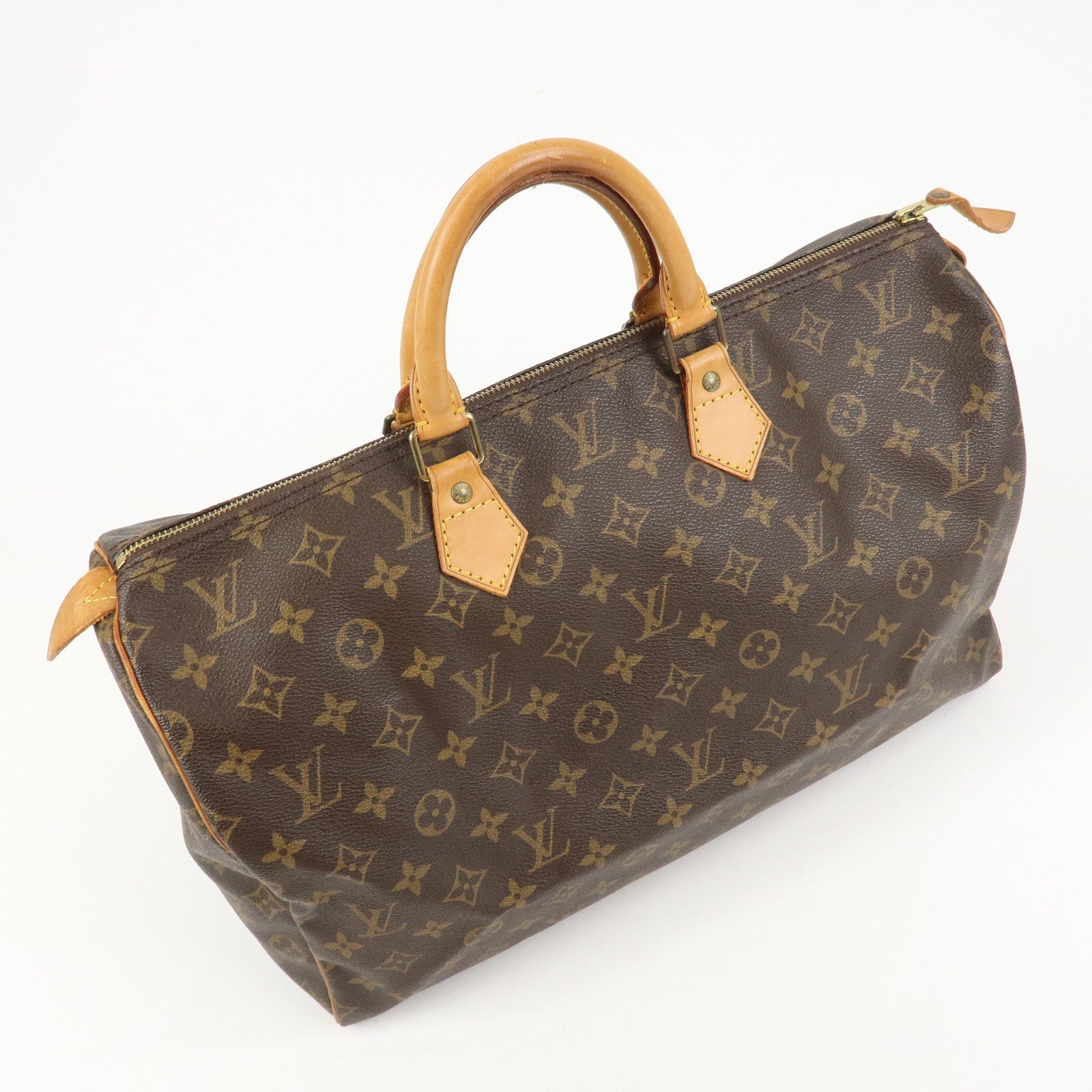Louis Vuitton Monogram Speedy 40 Hand Bag Boston Bag Brown M41522