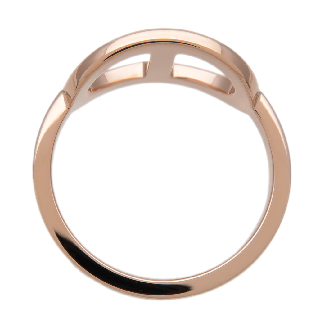 HERMES Chaine d'Ancre Contour MM Diamond Ring 750PG Rose Gold