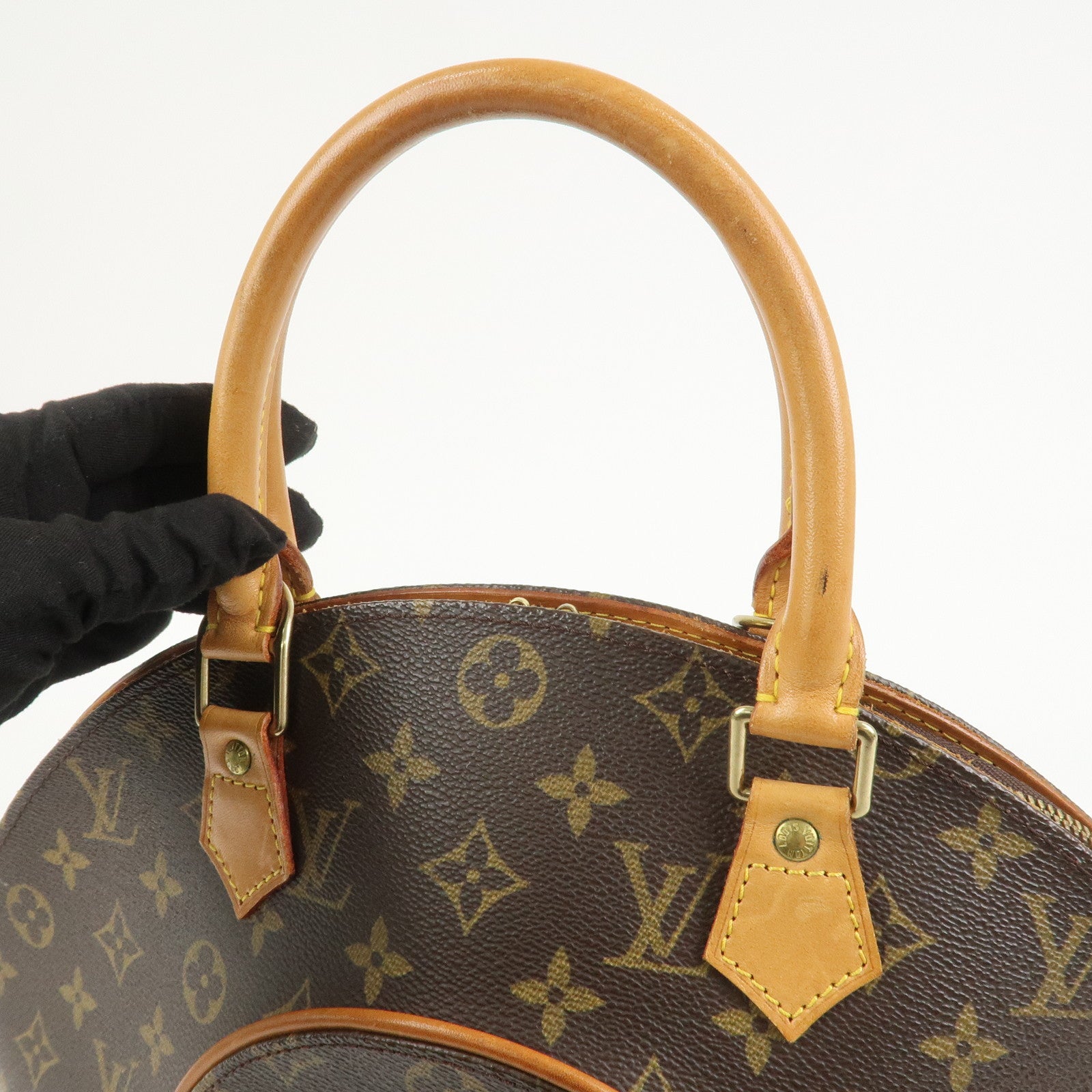 Louis Vuitton Monogram Ellipse MM Hand Bag Brown M51126