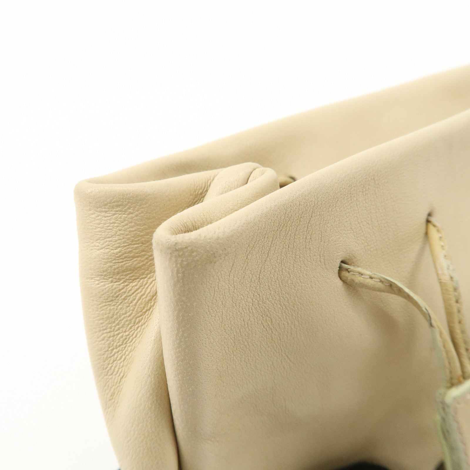 PRADA Nappa Leather Hand Bag Shoulder Bag Ivory