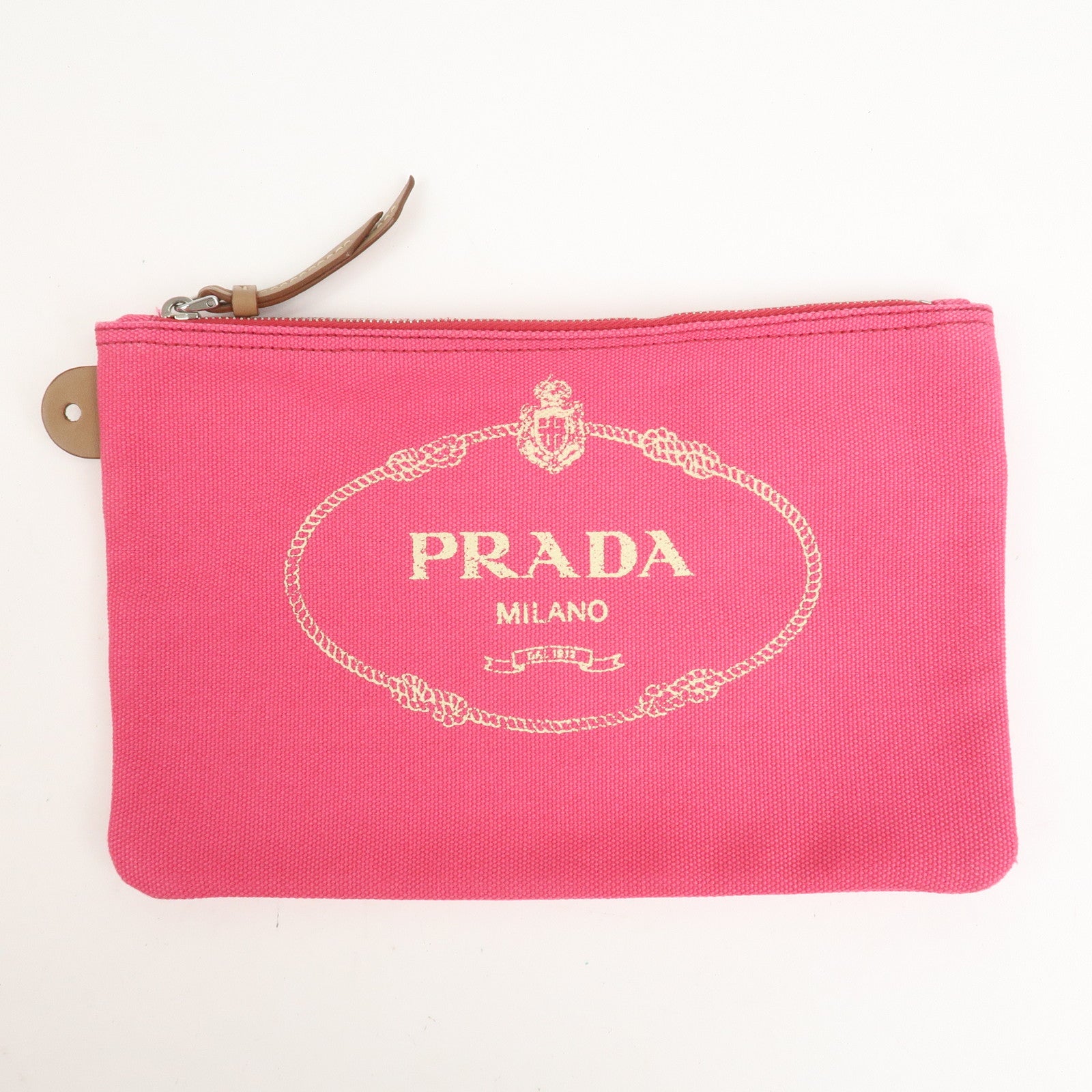 PRADA Canapa Canvas 2Way Bag Tote Bag Shoulder Bag Pink 1BG163