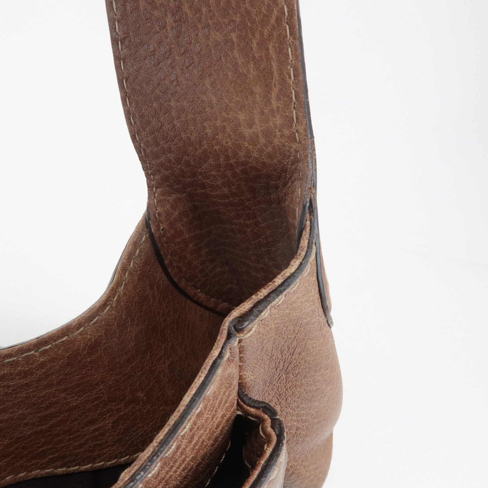 GUCCI New Pelham Leather 2Way Bag Shoulder Bag Brown 223955 Used