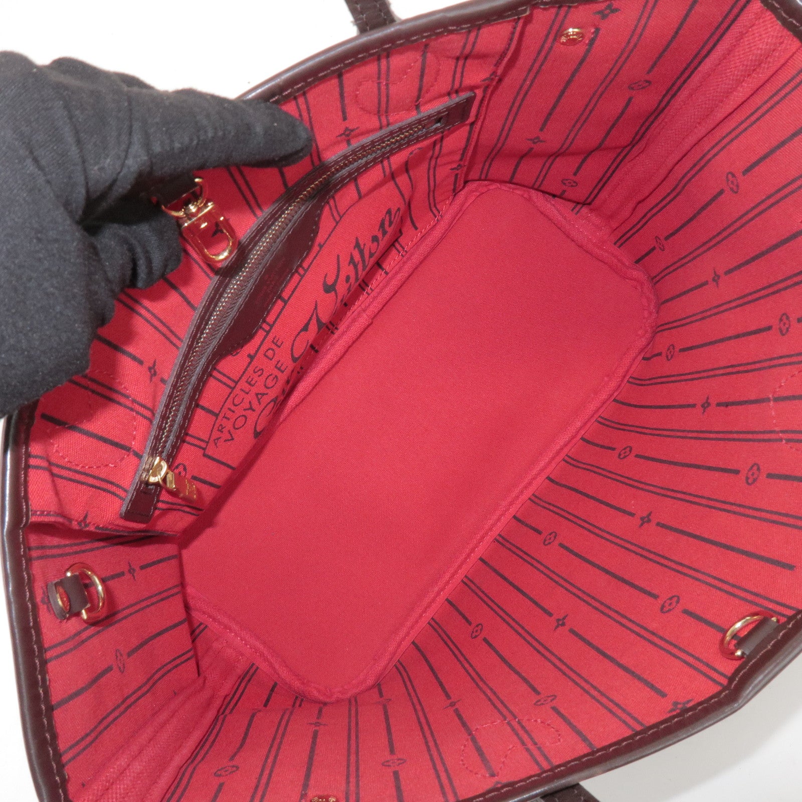 Louis Vuitton Damier Neverfull PM Canvas Tote Bag Brown N41359