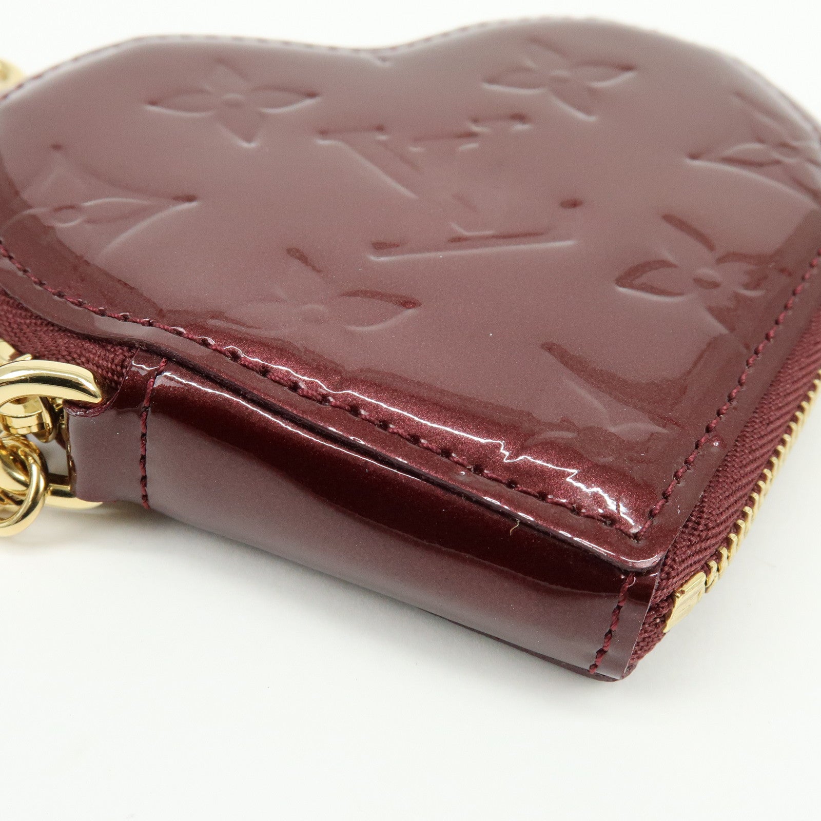 Louis Vuitton Monogram Vernis Porte Monnaie Coeur Coin Case M91480