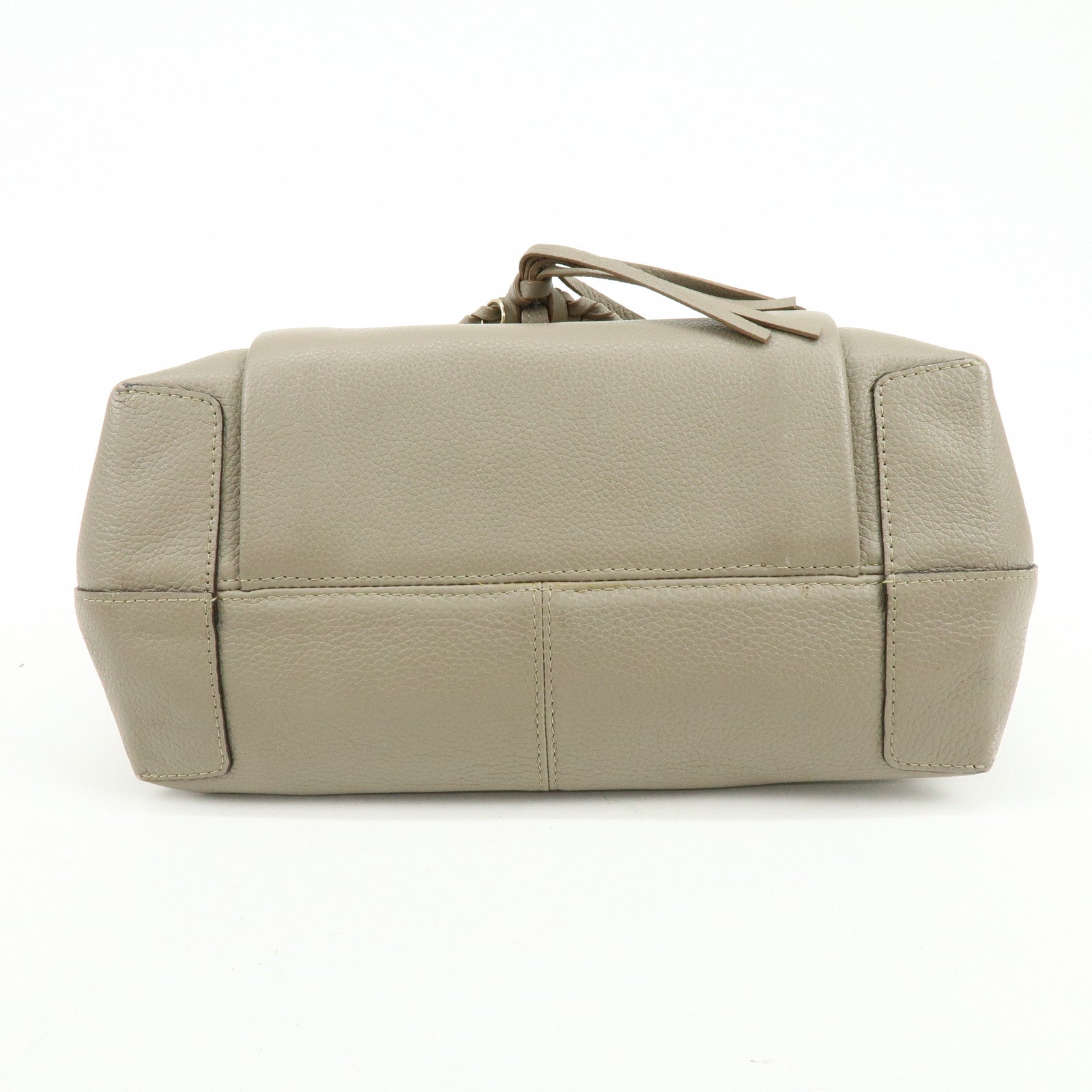 Chloe See By Chloe Leather Suede 2Way Bag Shoulder Bag Beige