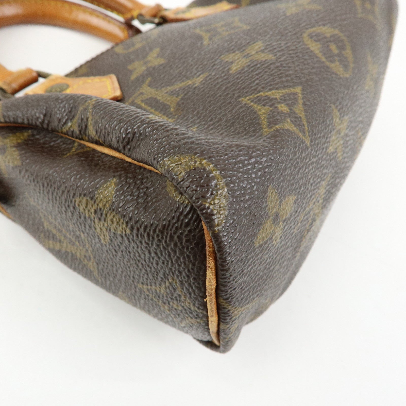 Louis Vuitton Monogram Mini Speedy Hand Bag Brown M41534