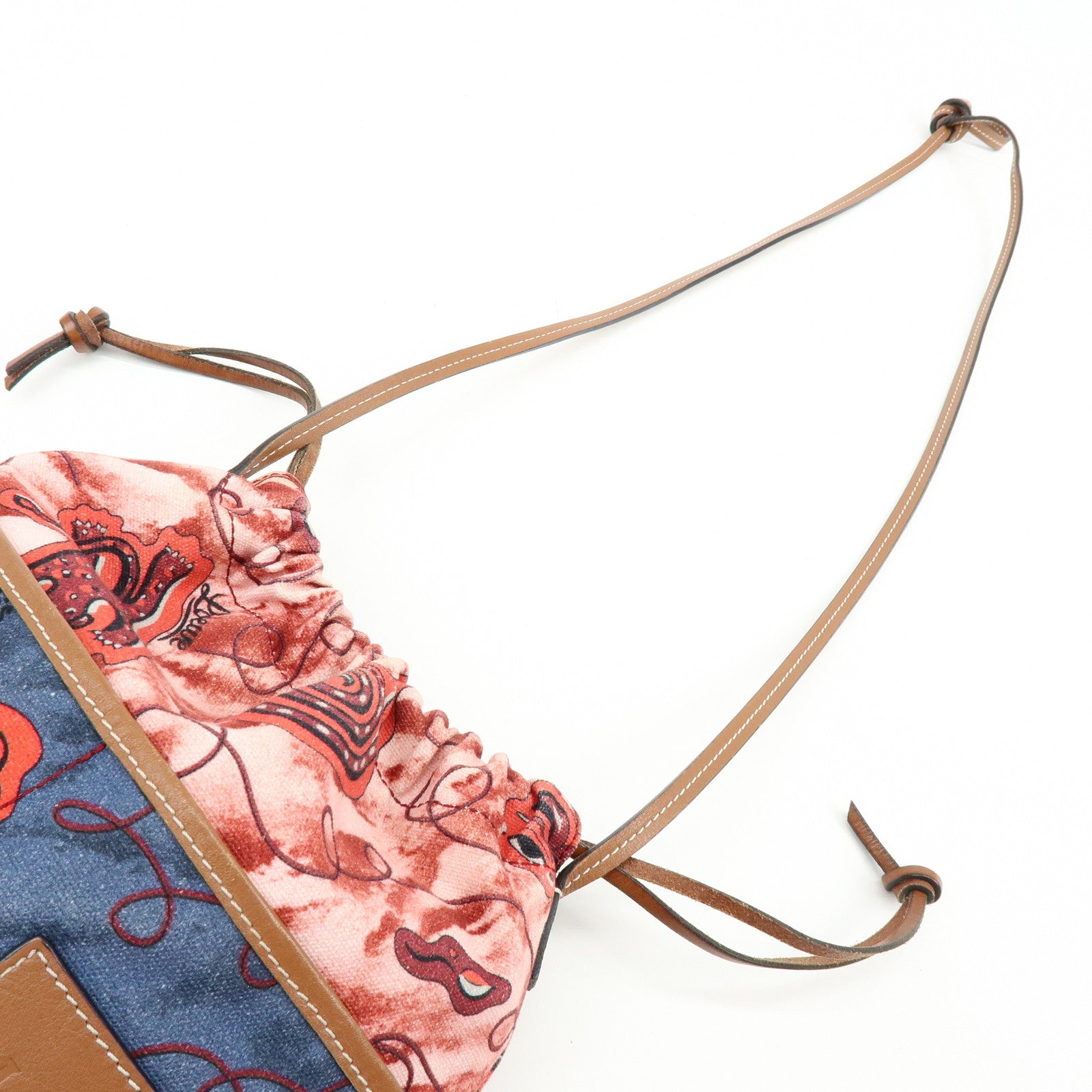 LOEWE Anagram Canvas Leather Shoulder Bag Paula’s Ibiza Collection