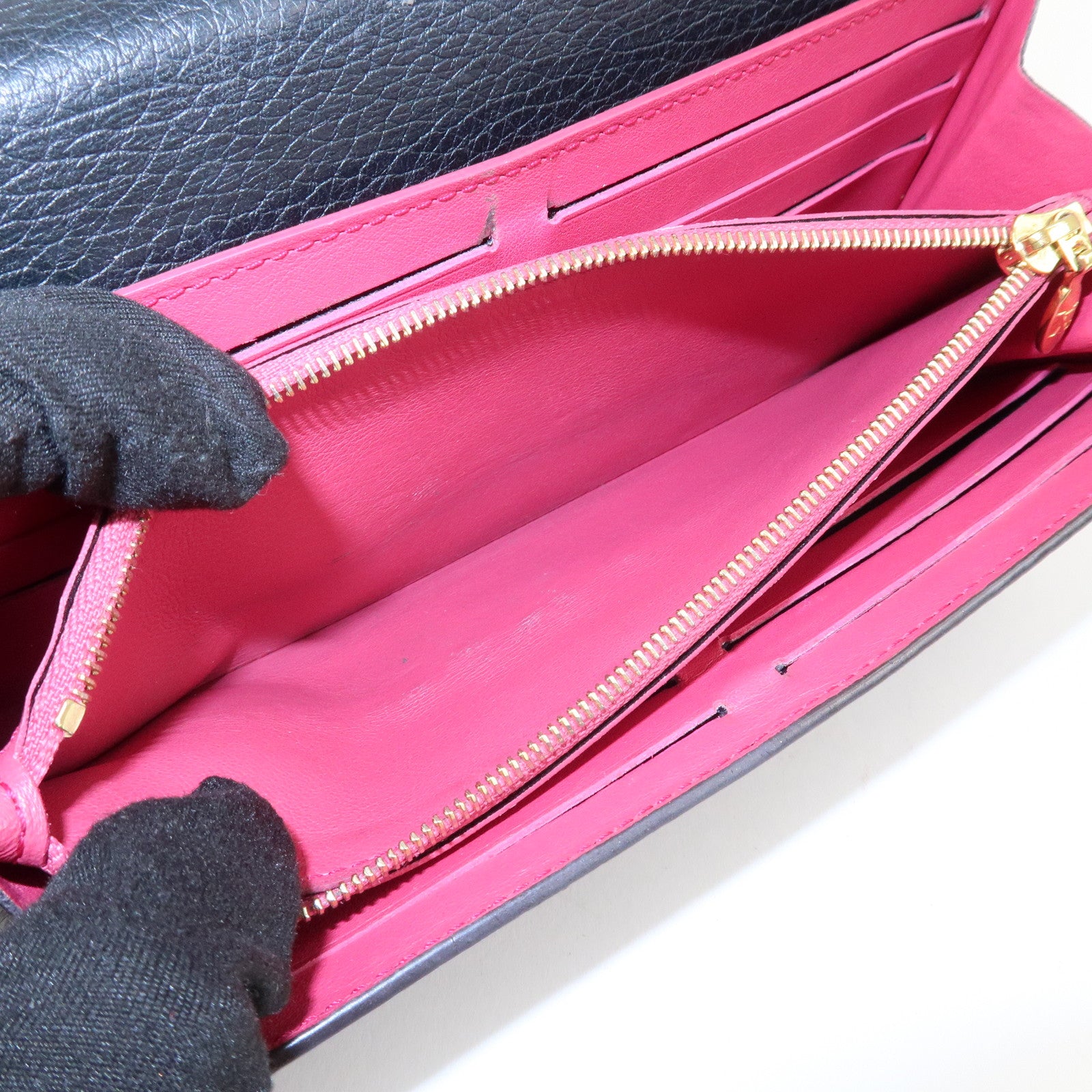 Louis Vuitton Portofoille Capucines Torillon Leather Wallet M61248 Used