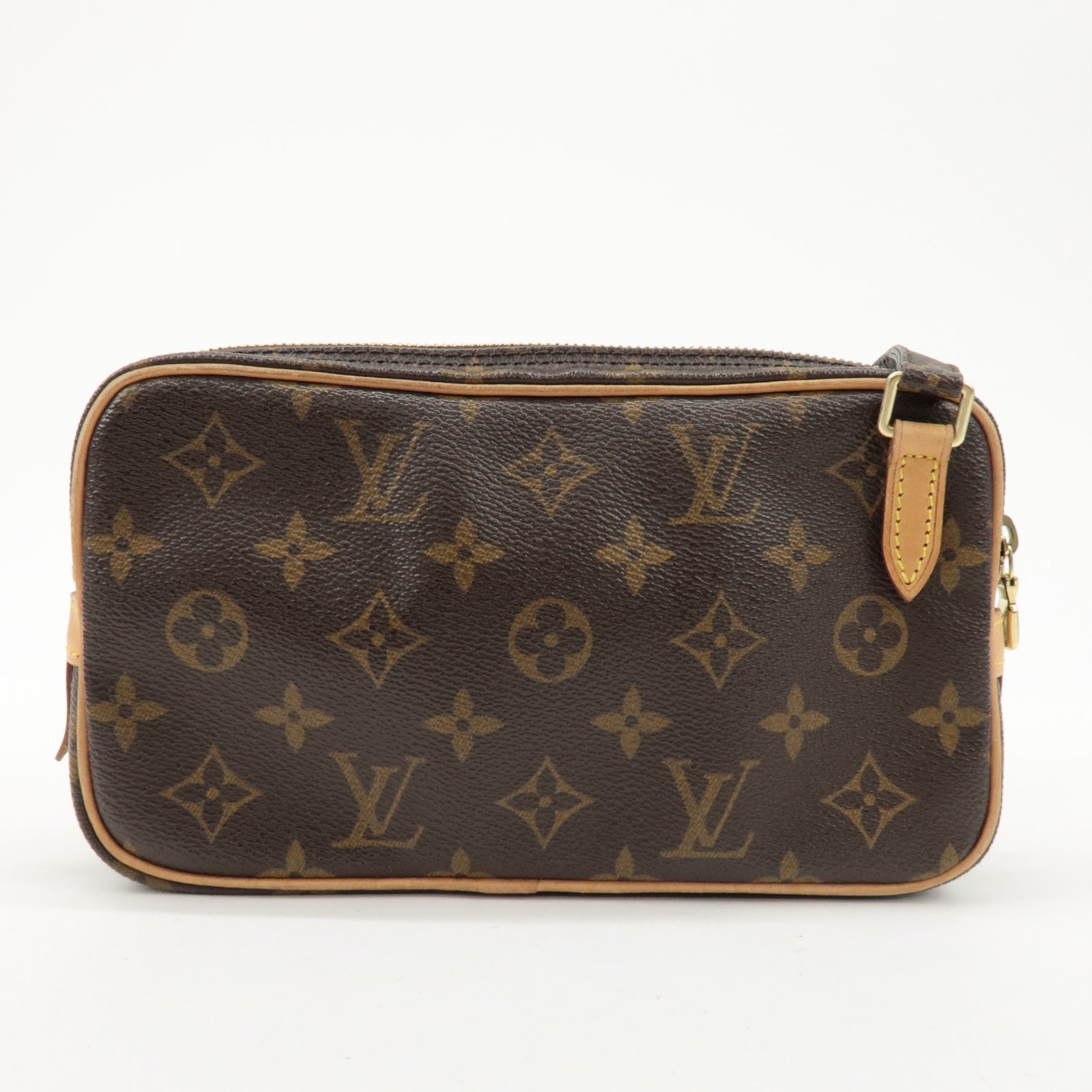 Louis Vuitton Monogram Pochette Marly Bandouliere Bag Brown M51828 Used