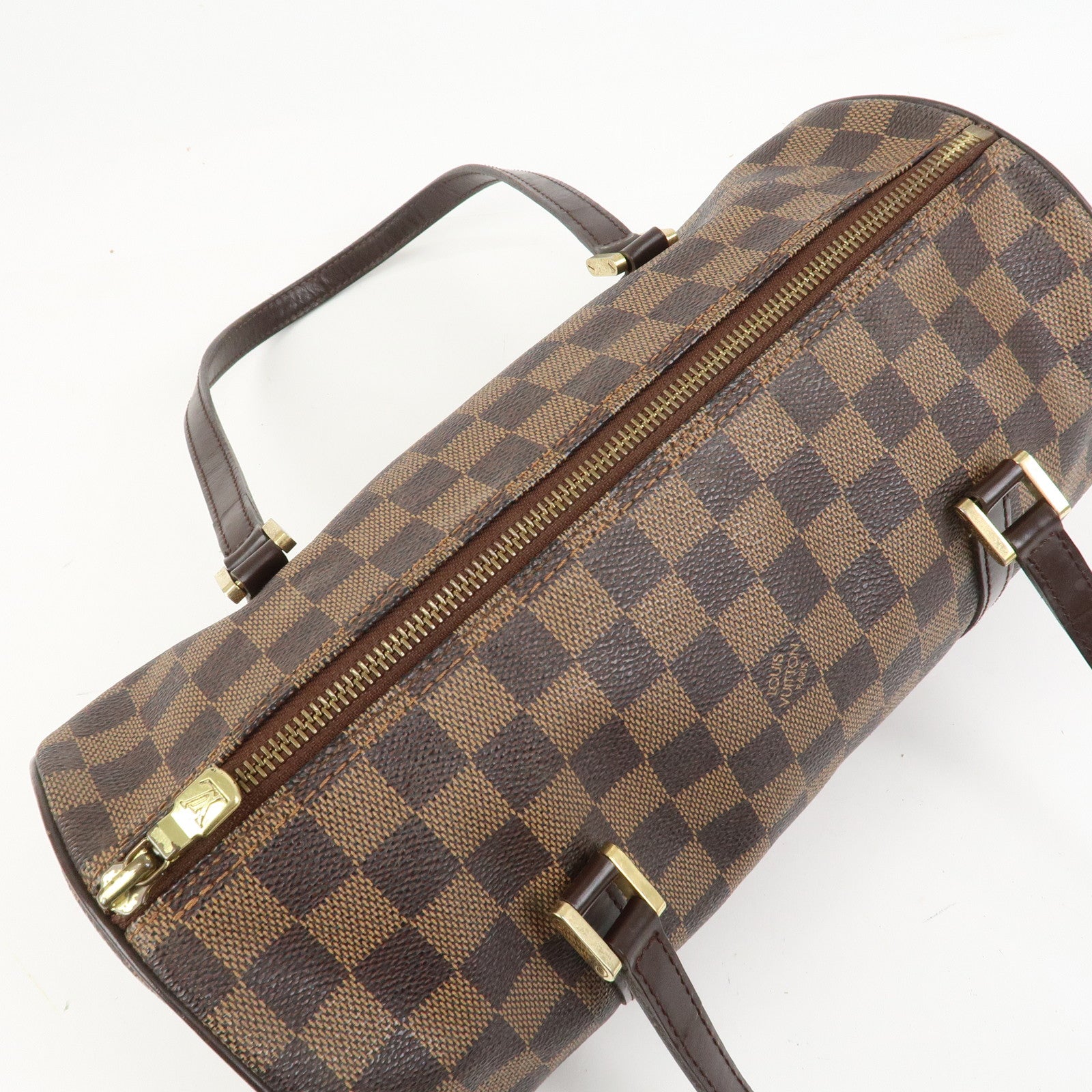Louis Vuitton Damier Ebene Papillon 30 Hand Bag Brown N51303