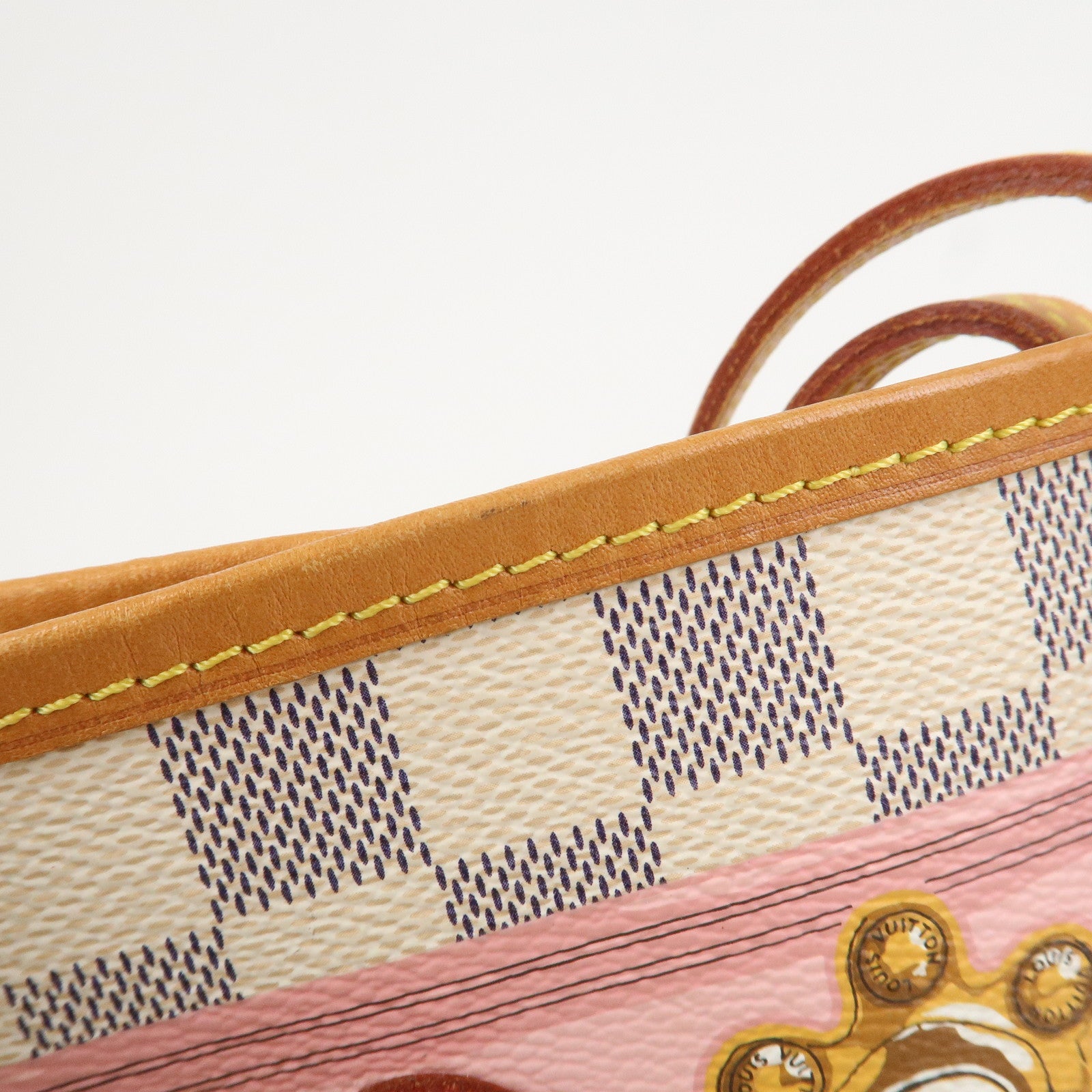 Louis Vuitton Damier Azur Neverfull MM Summer Trunk Tote Bag N41065