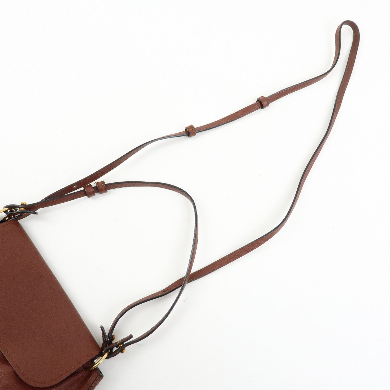 Chloe Elsie Leather 2Way Bag Shoulder Bag Hand Bag Brown