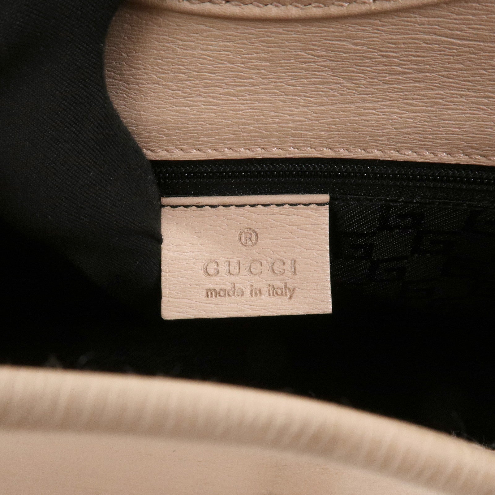 GUCCI Jackie Logo Leather Shoulder Bag Hand Bag Pink 002.1067