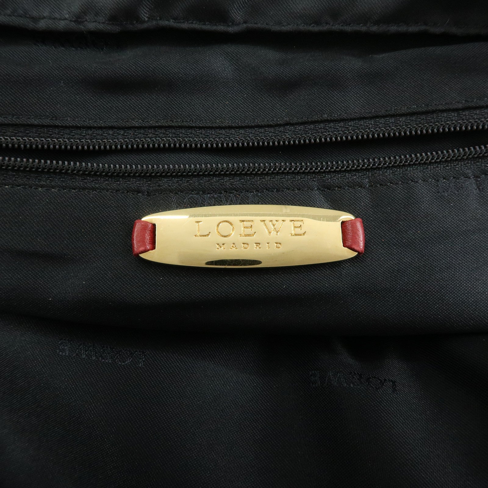 LOEWE Anagram Nappa Leather Hand Bag Shoulder Bag Red