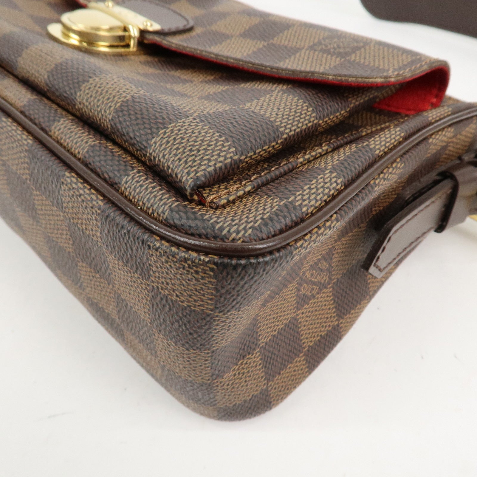 Louis Vuitton Damier Leather Canvas Ravello GM Shoulder Bag N60006