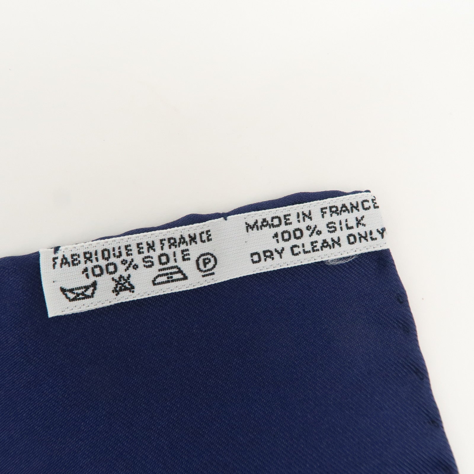 HERMES Carre 90 Silk 100% Scarf SPRINGS Navy