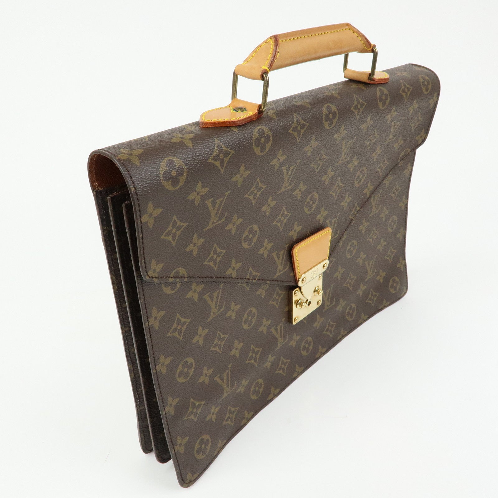 Louis Vuitton Monogram Serviette Conseiller Briefcase Brown M53331