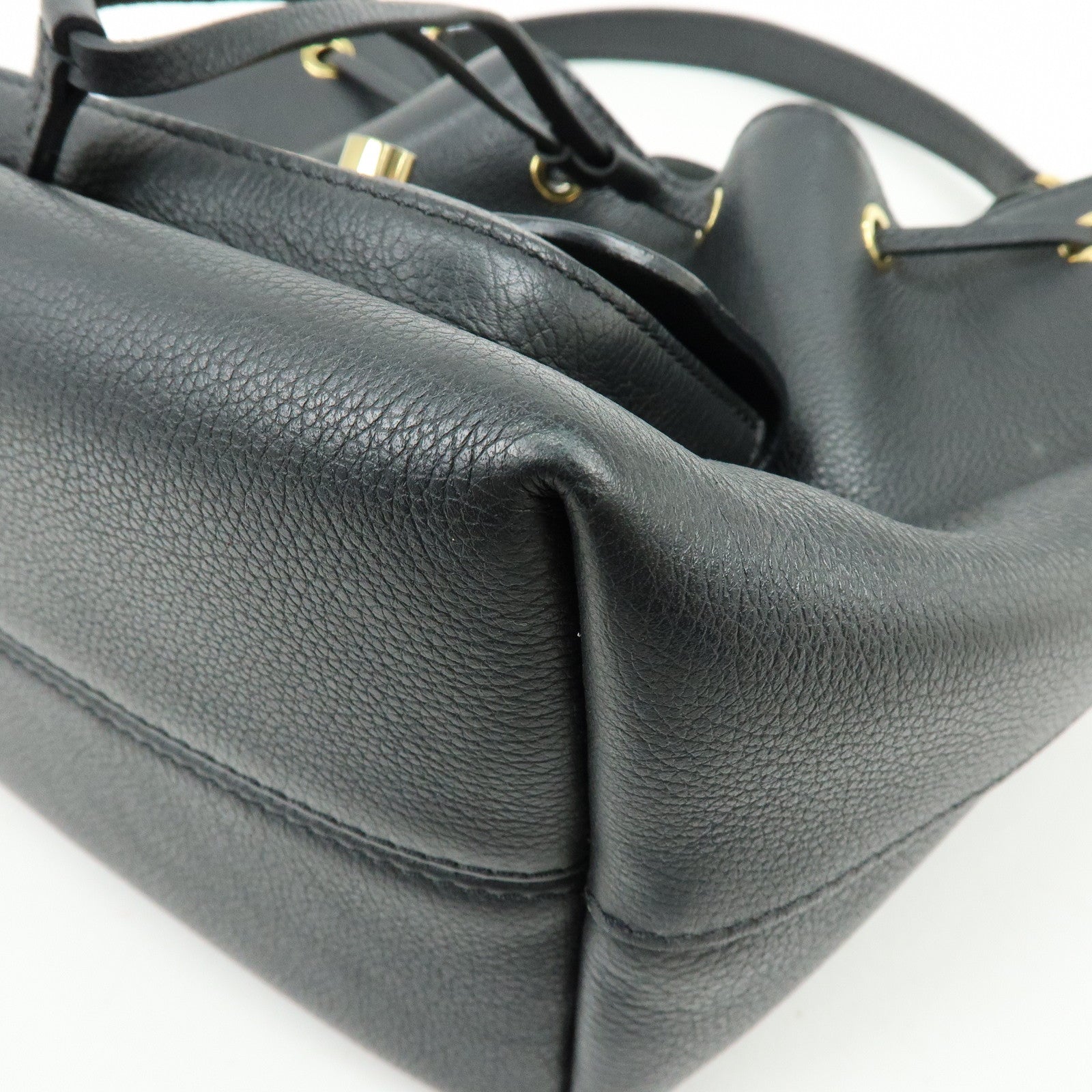 Louis Vuitton Lockme Bucket NV 2Way Bag Hand Bag Black M57687