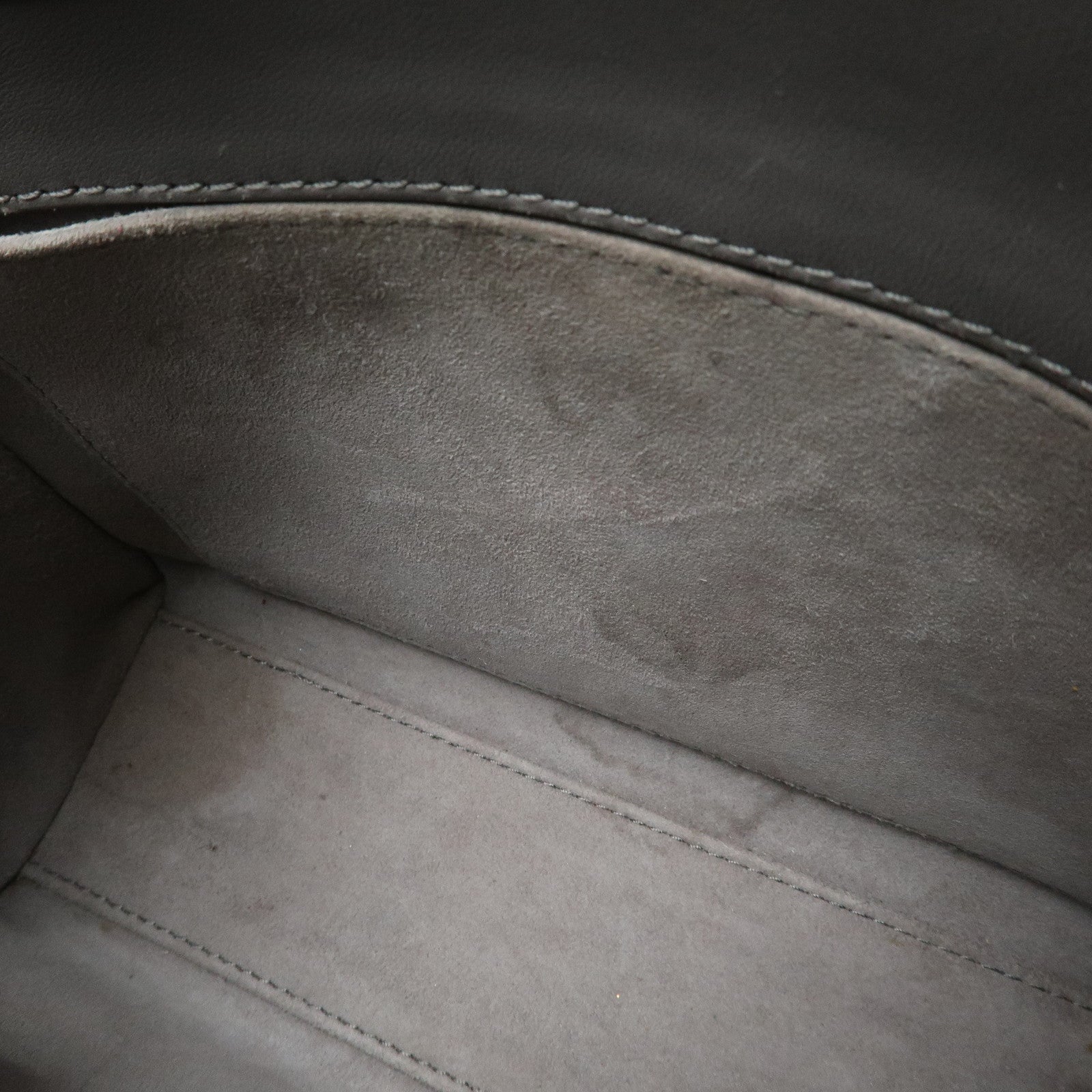 Christian Dior Lady Dior Cannage Leather 2Way Bag Hand Bag Gray