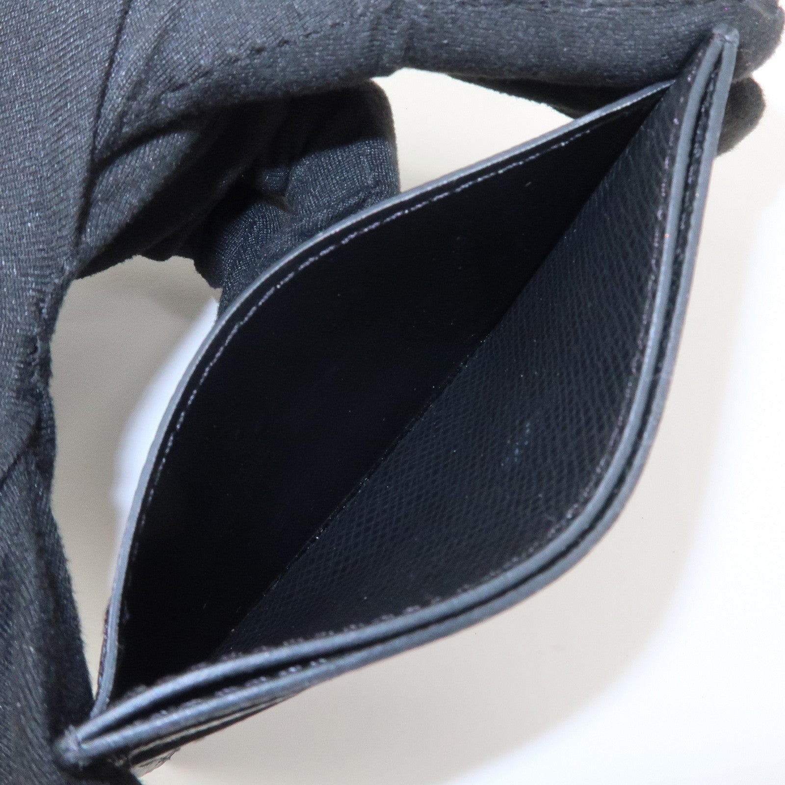 Louis Vuitton Taiga Porte Cartes Double Card Case Ardoise M32730