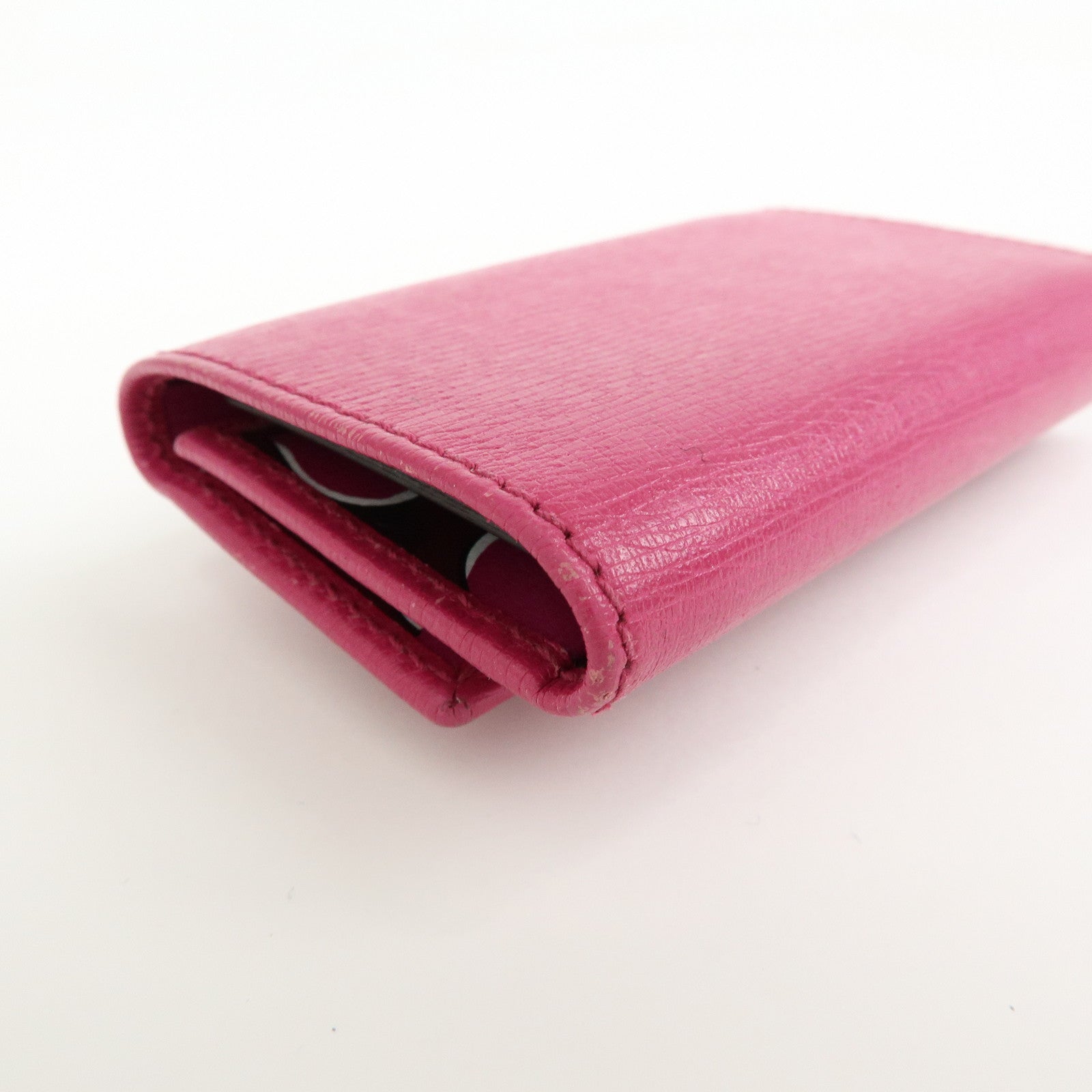 GUCCI Lovely Heart Interlocking G Leather 6 Ring Key Case 257217