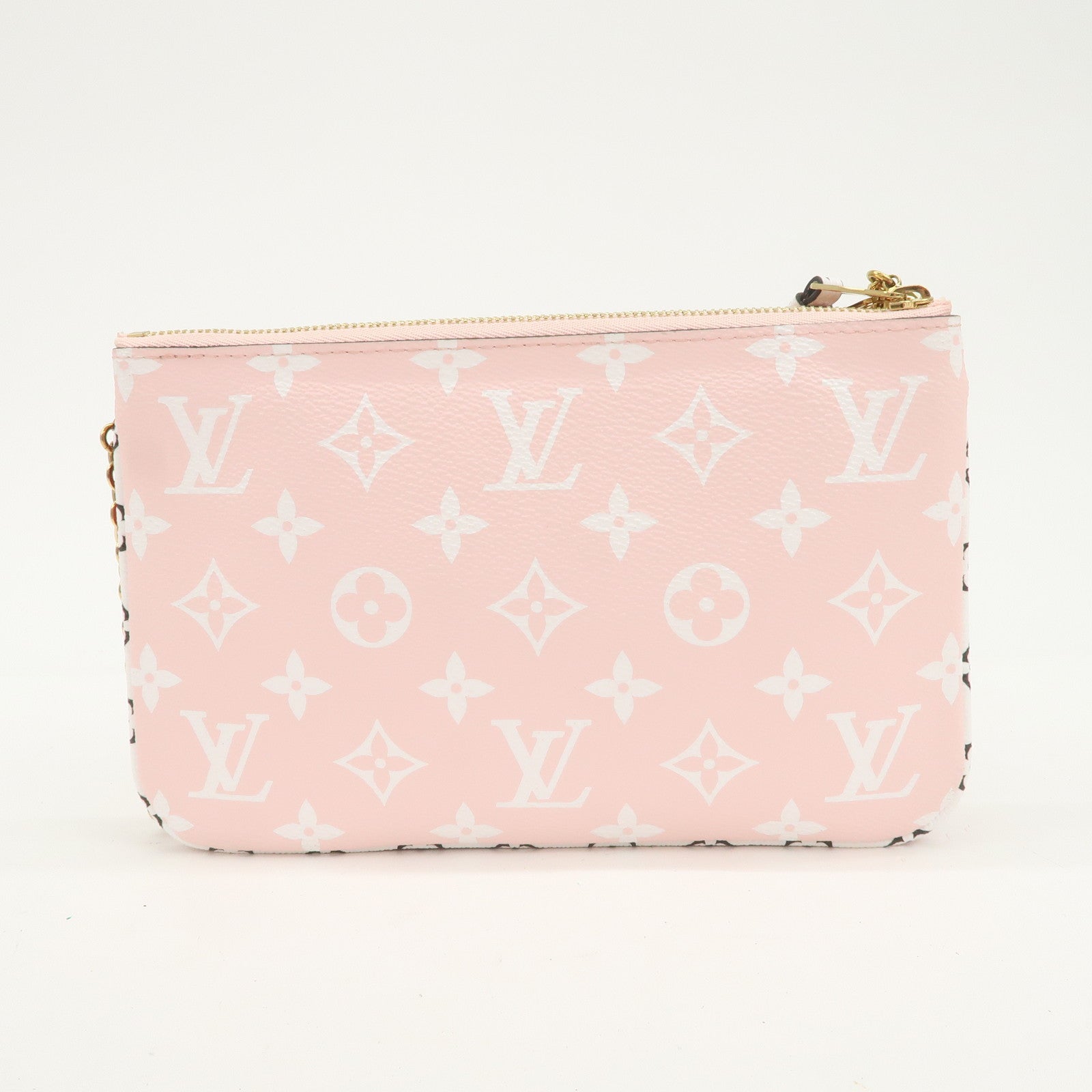 Louis Vuitton Monogram Giant Pochette Double Zip Pouch Rouge M67561