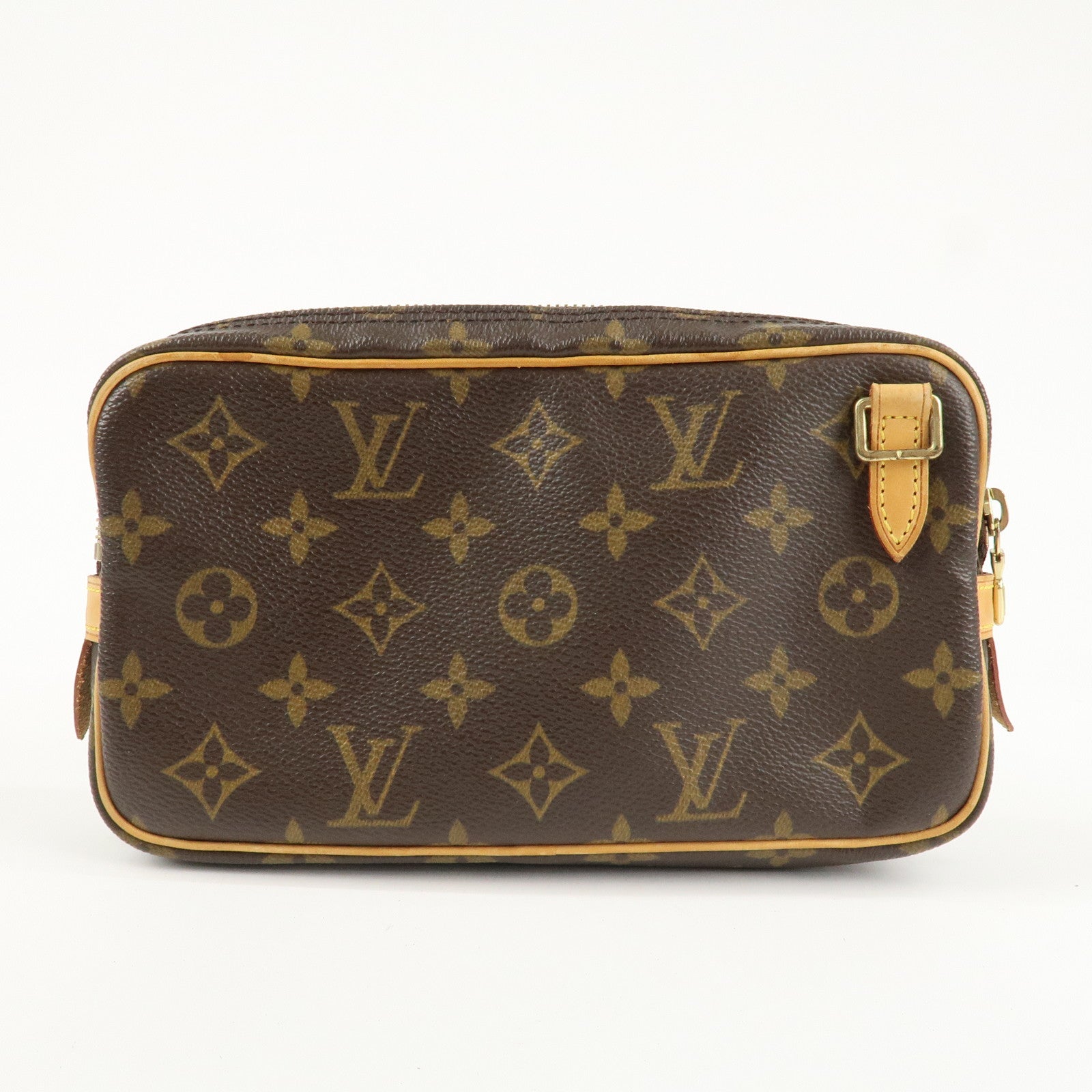 Louis Vuitton Monogram Pochette Marly Bandouliere Bag Brown M51828 Used