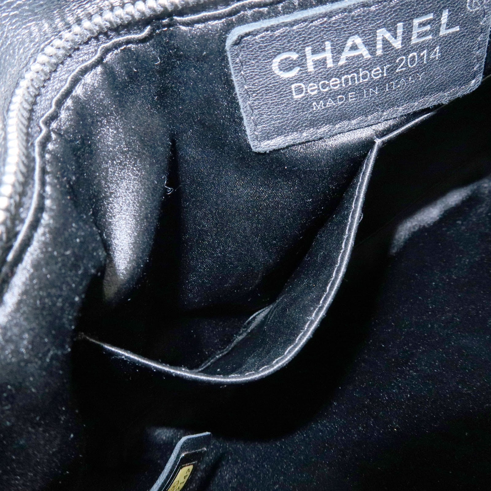 CHANEL Matelasse Chain Shoulder Bag 2014 Christmas Edition Black