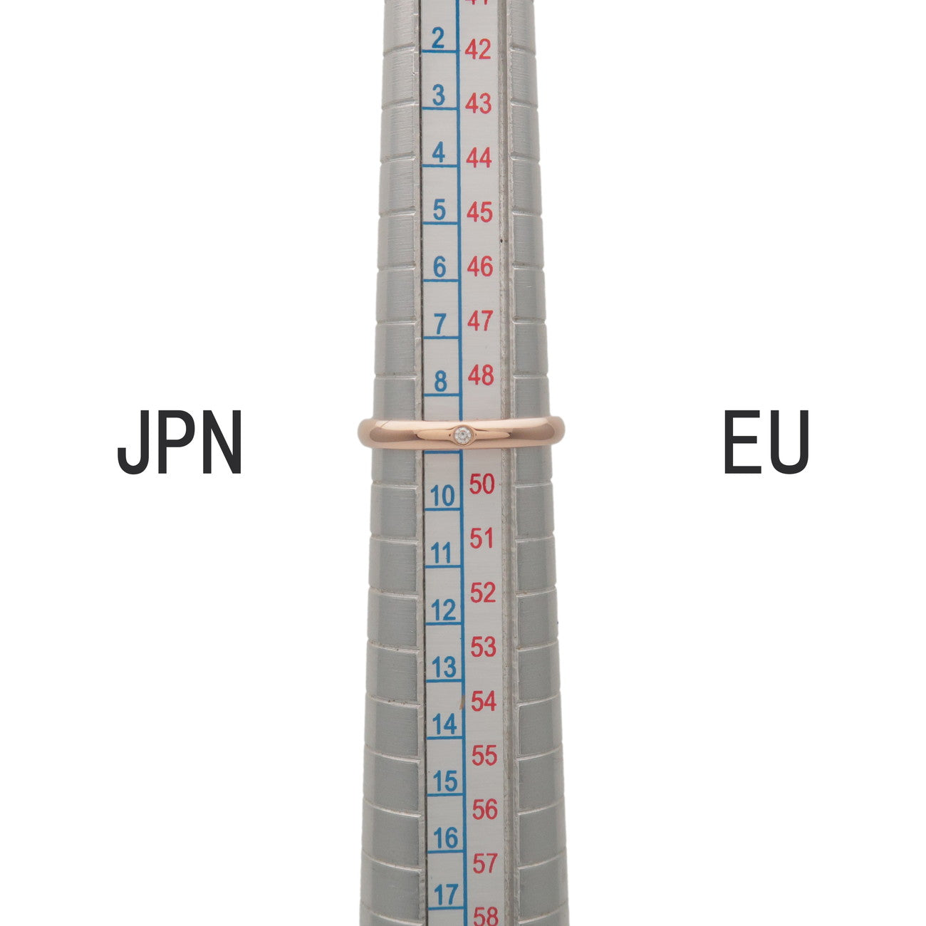 Cartier 1895 Wedding 1P Diamond Ring 2.6MM K18 750PG US5 EU49