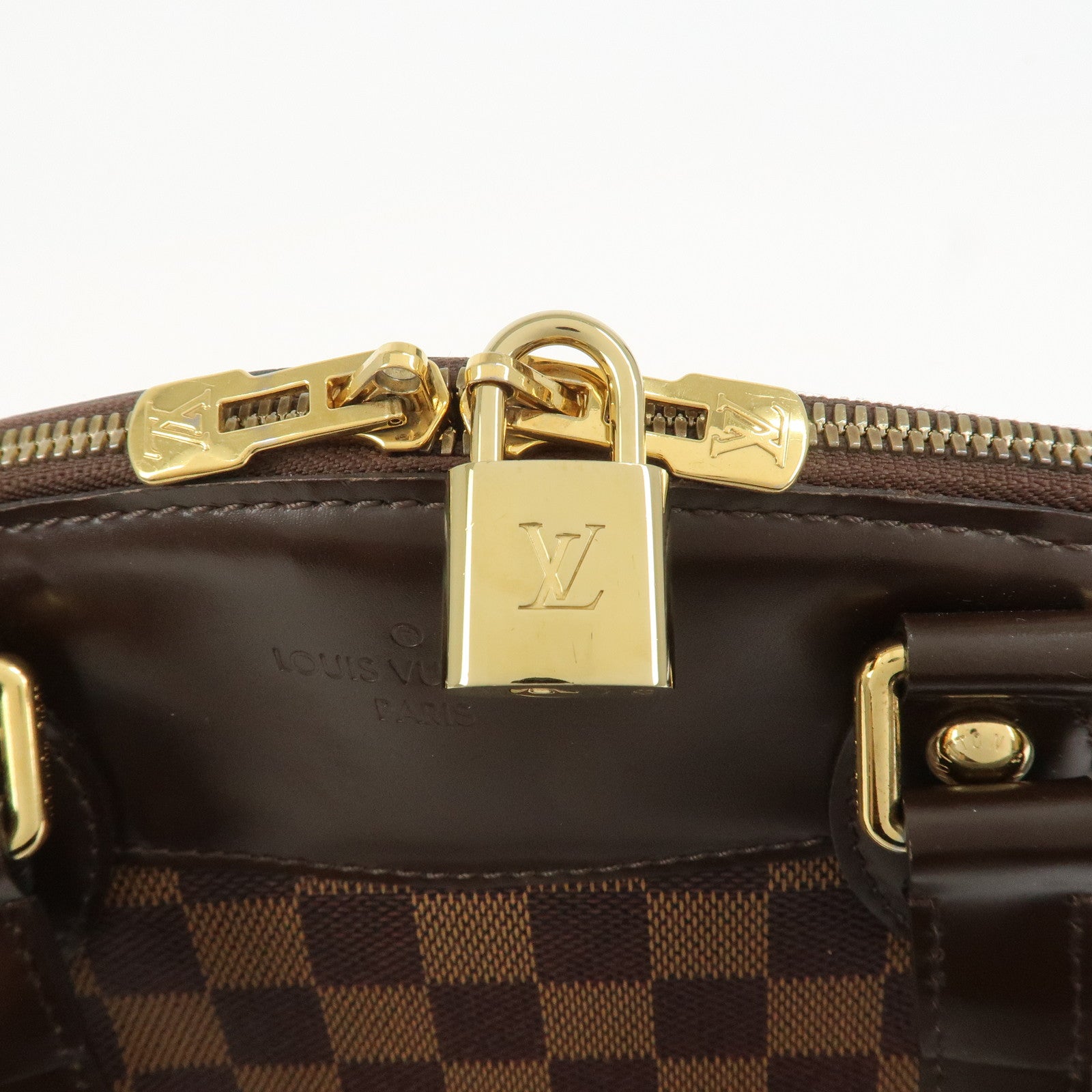 Louis Vuitton Damier Canvas Verona PM Hand Bag Ebene N41117