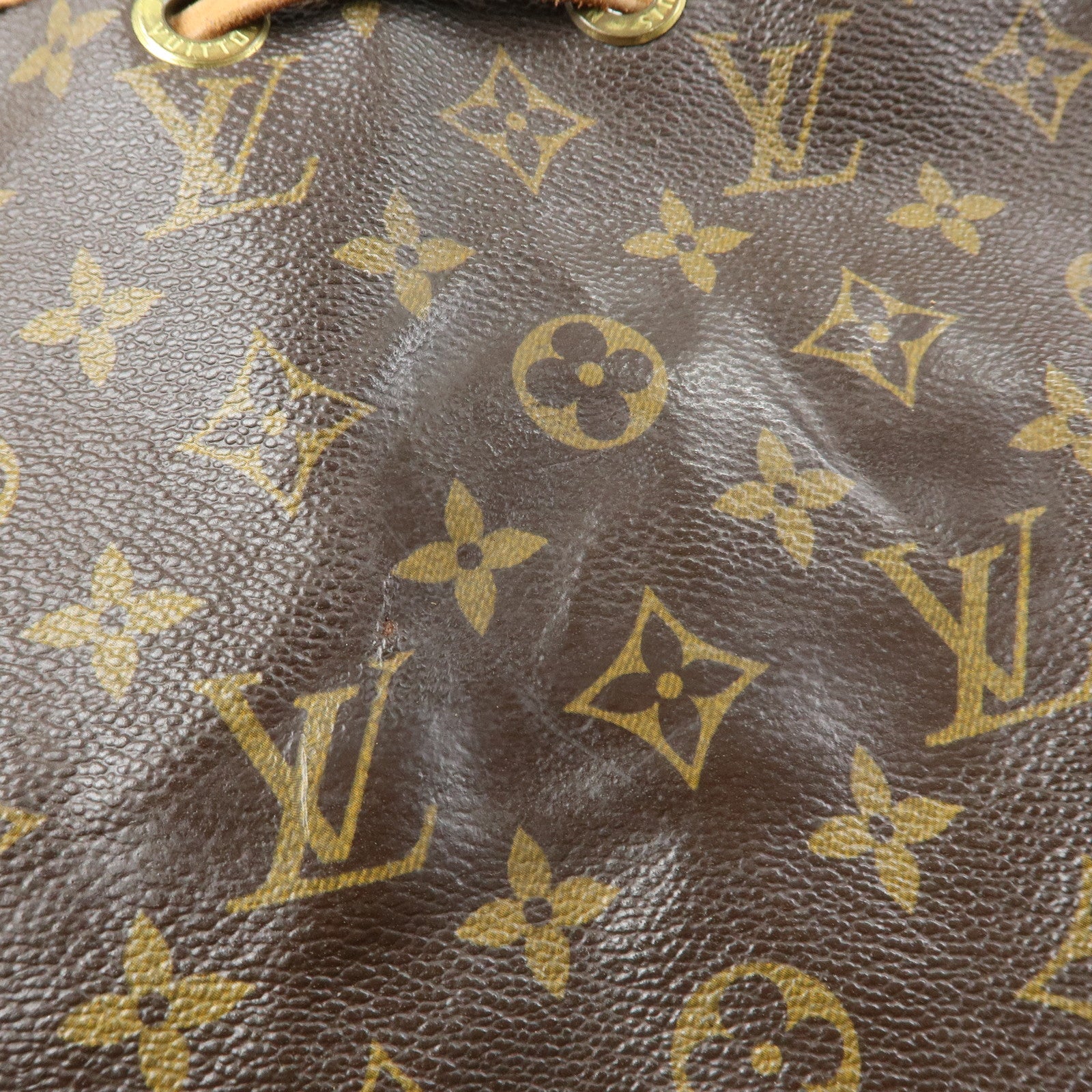 Louis Vuitton Monogram Petit Noe Shoulder Bag Brown M42226