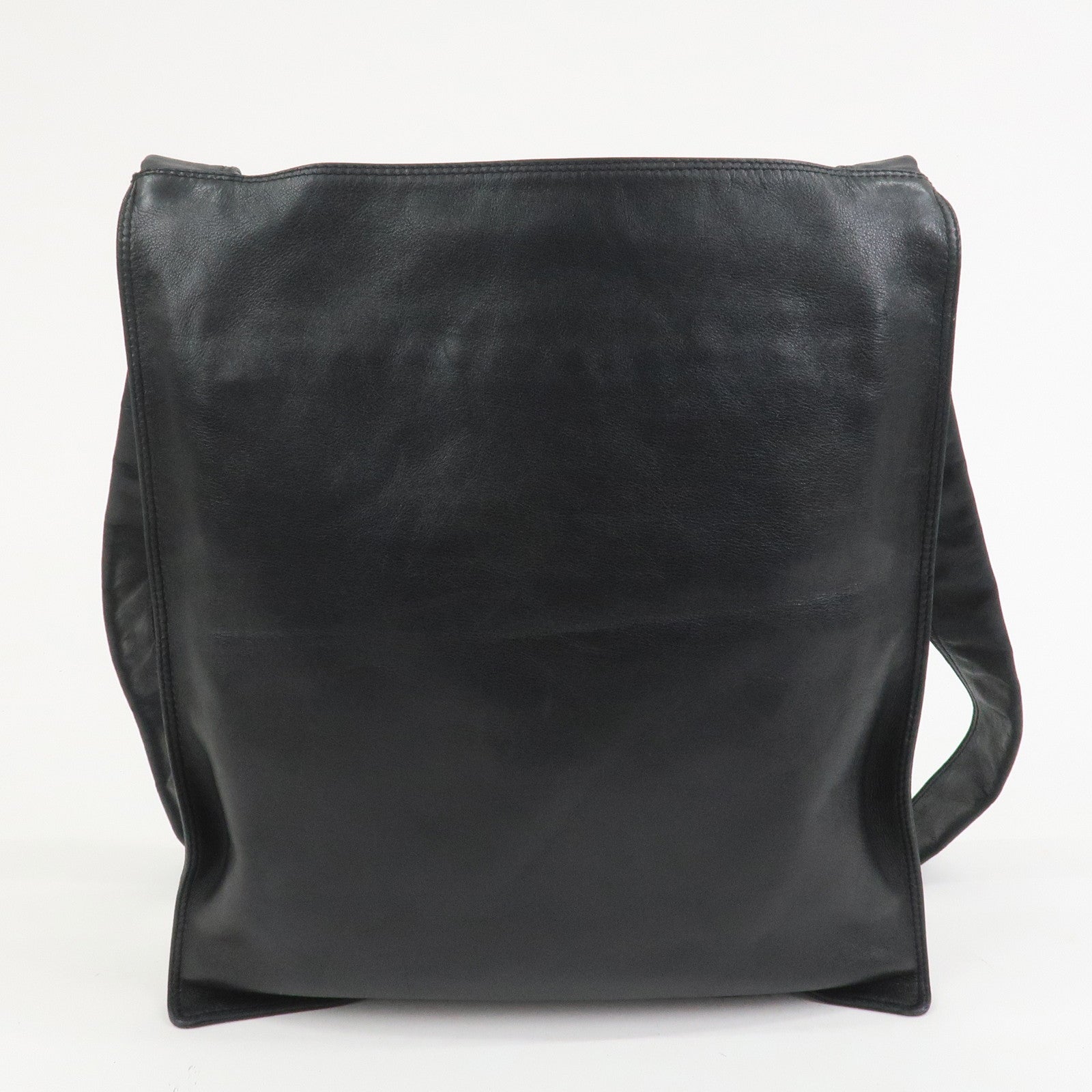 CHANEL Lamb Skin Shoulder Bag Crossbody Bag Black