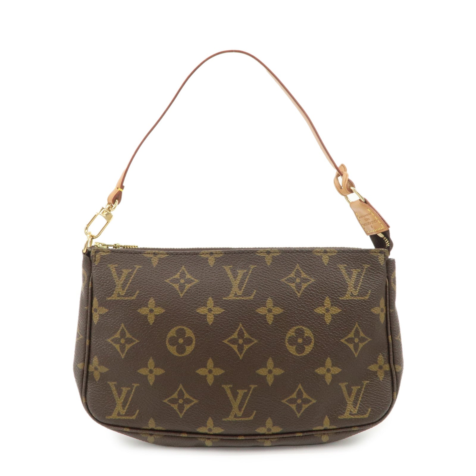 Louis Vuitton Monogram Pochette Accessoires Hand Bag Brown M51980