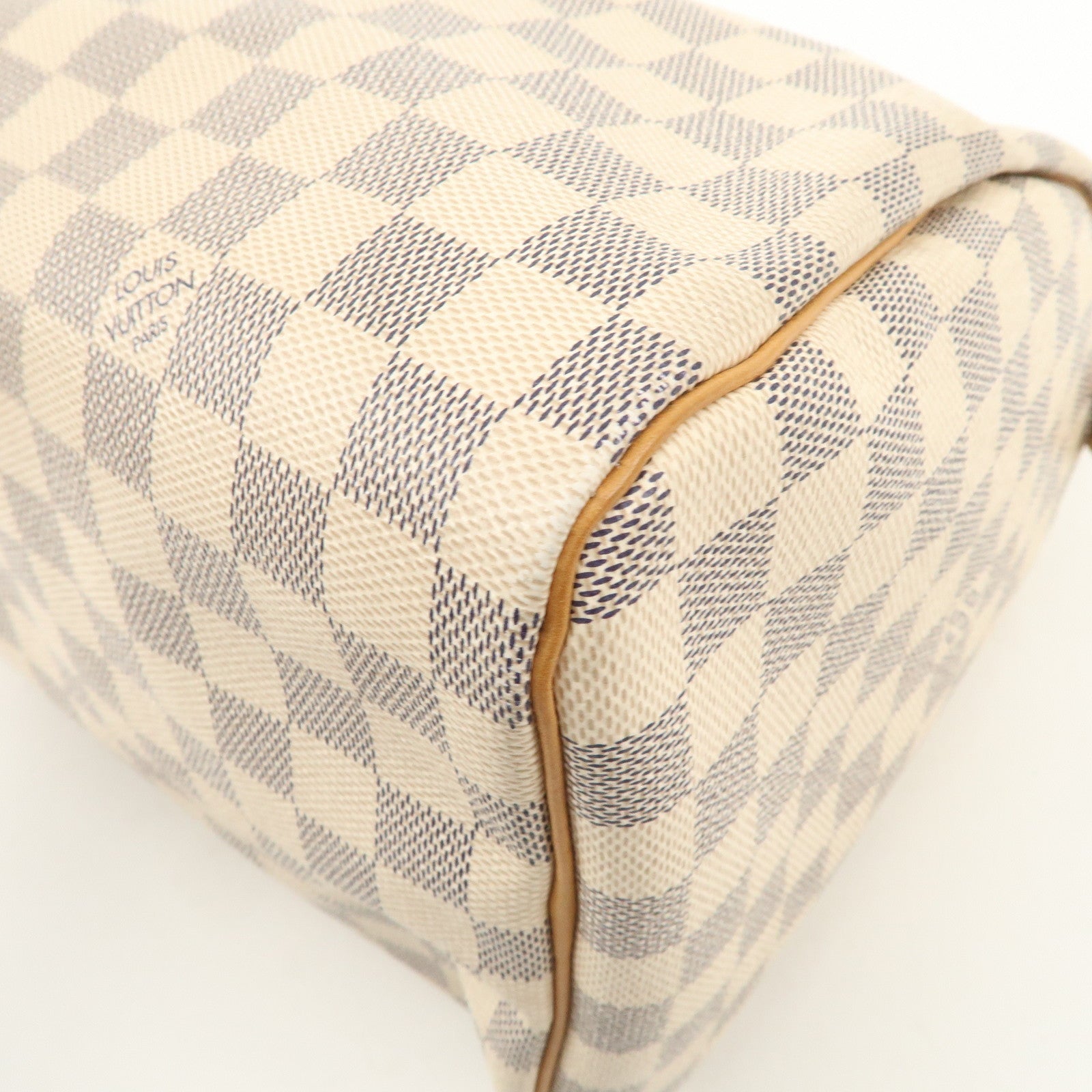 Louis Vuitton Damier Azur Speedy 30 Hand Bag Boston Bag N41533 Used