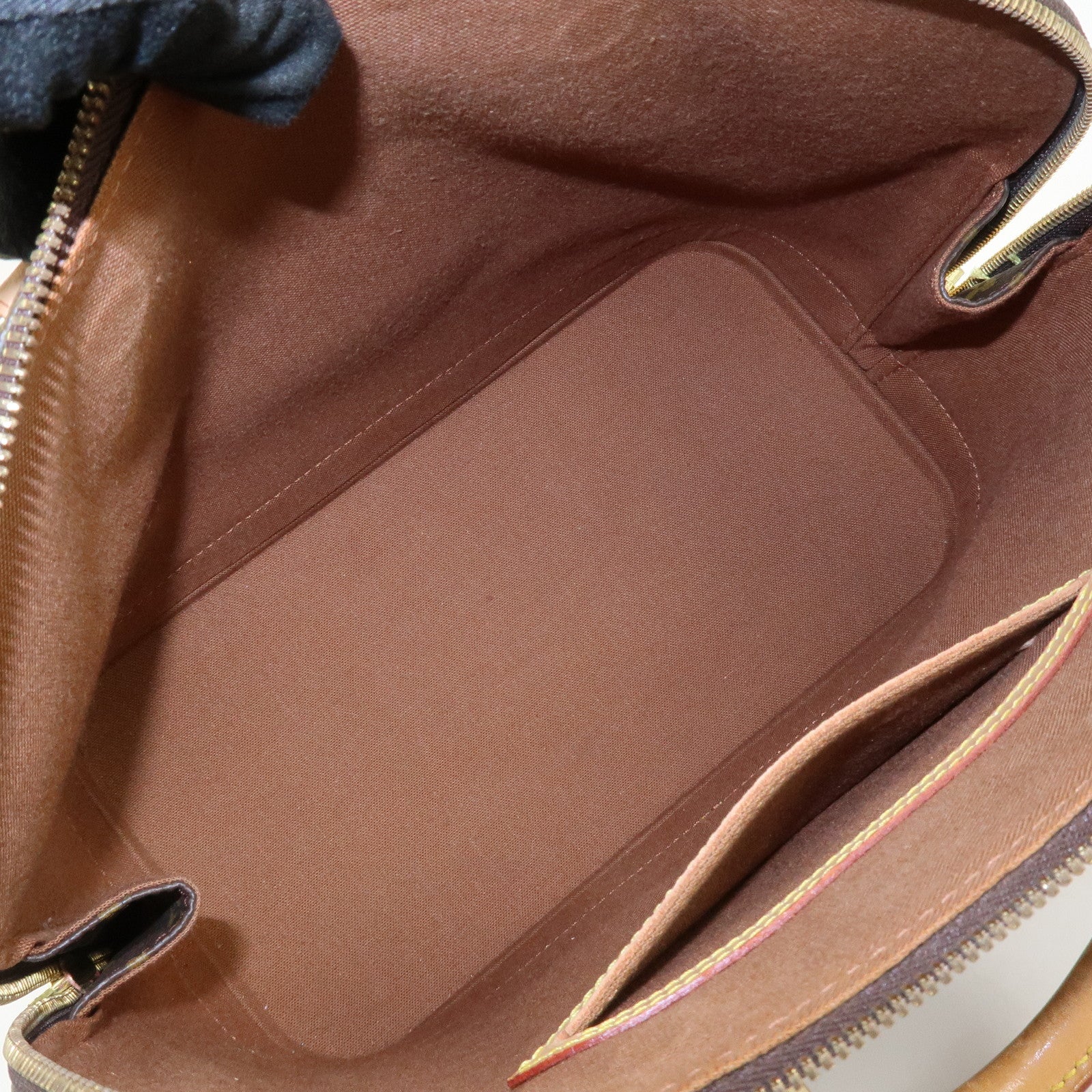 Louis Vuitton Monogram Canvas Alma Hand Bag Brown M51130 Used