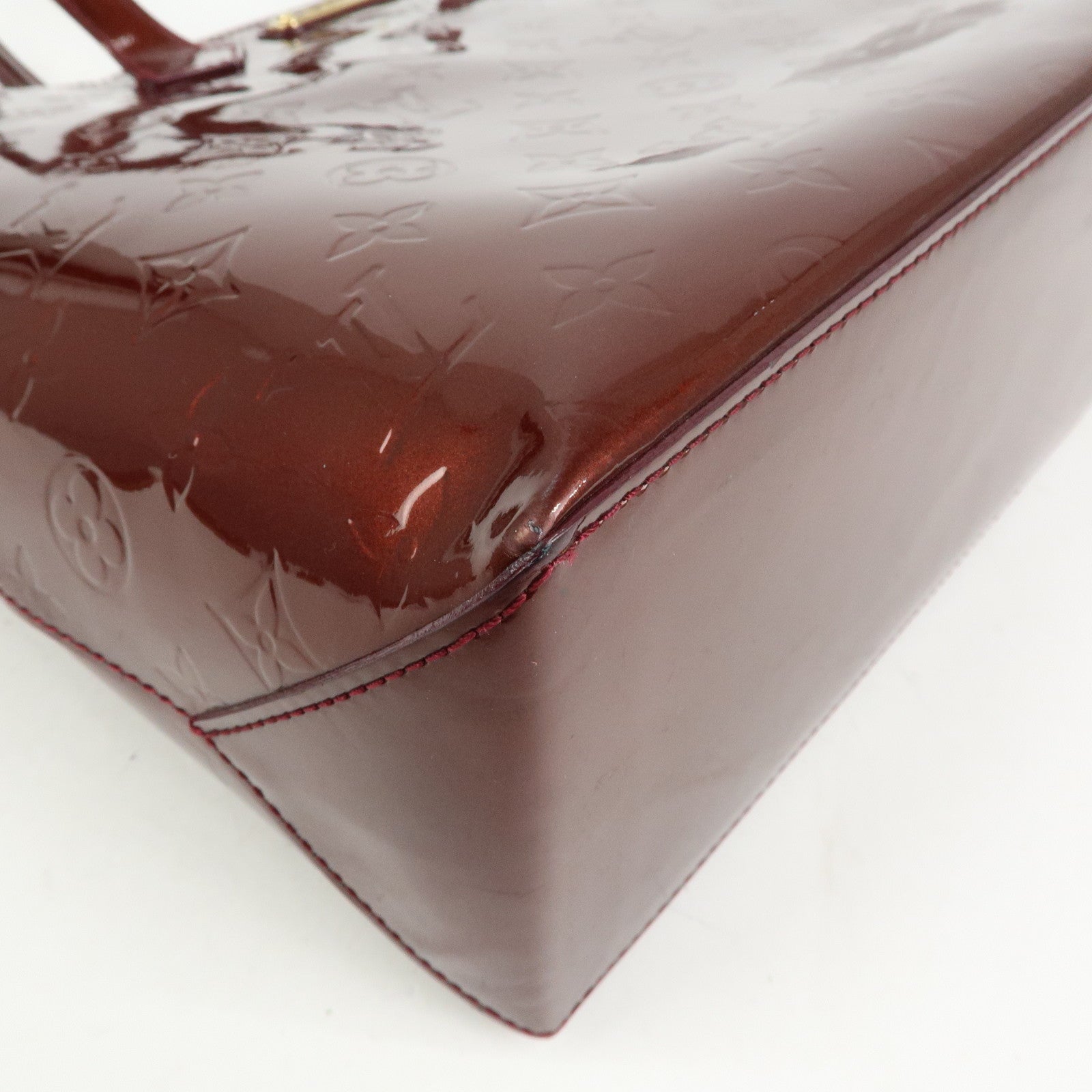 Louis Vuitton Monogram Vernis Leather Wilshire MM Tote Bag M91646