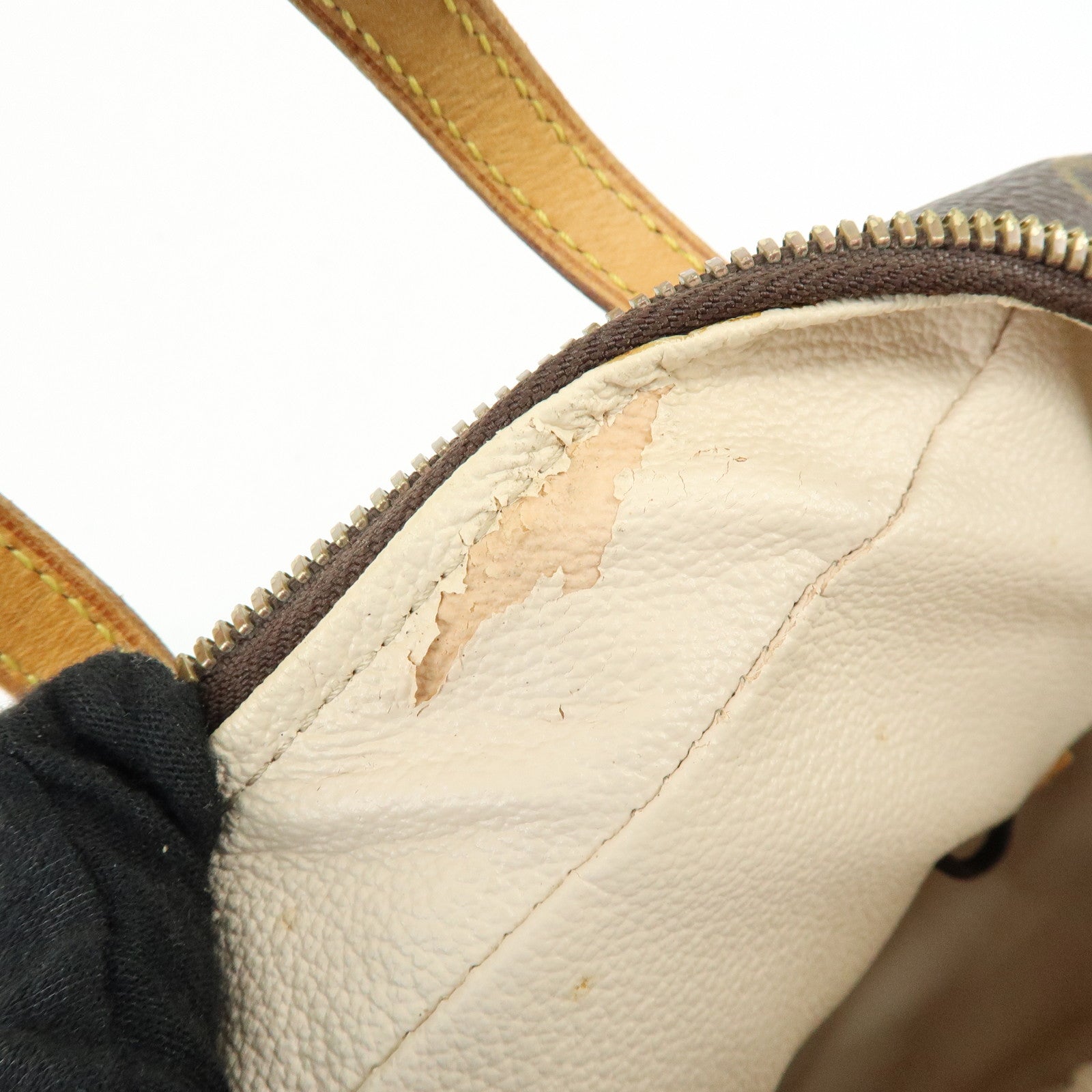 Louis Vuitton Monogram Spontini Hand Bag Brown M47500