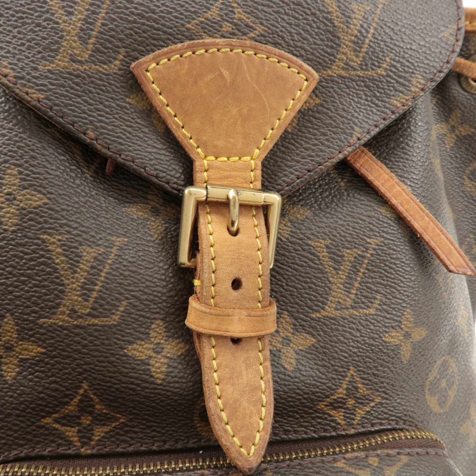 Louis Vuitton Monogram Montsouris MM Backpack Brown M51136 Used